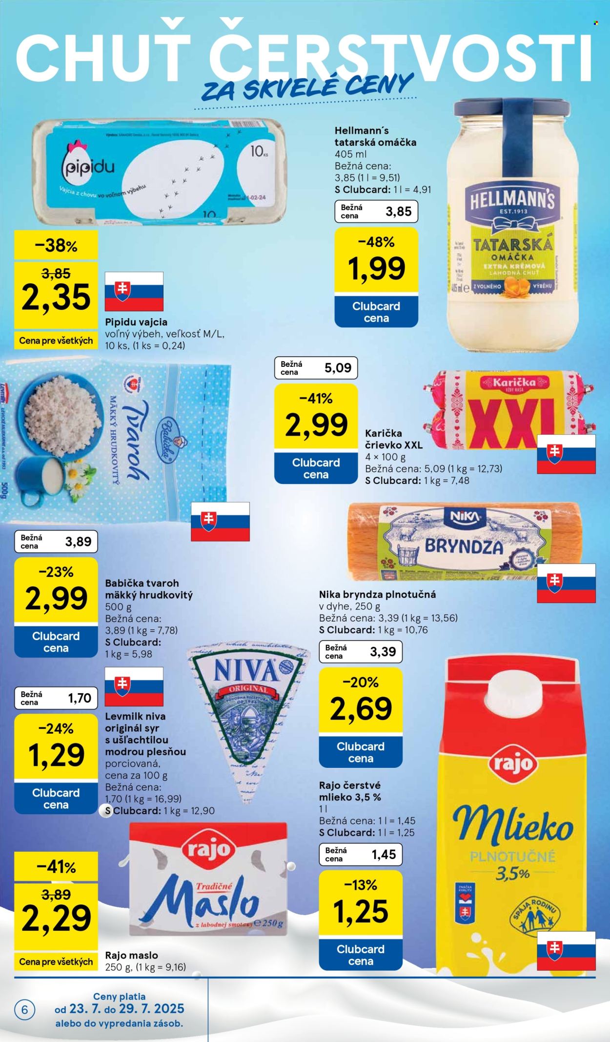 Leták TESCO supermarket - 23.7.2025 - 29.7.2025. Strana 6