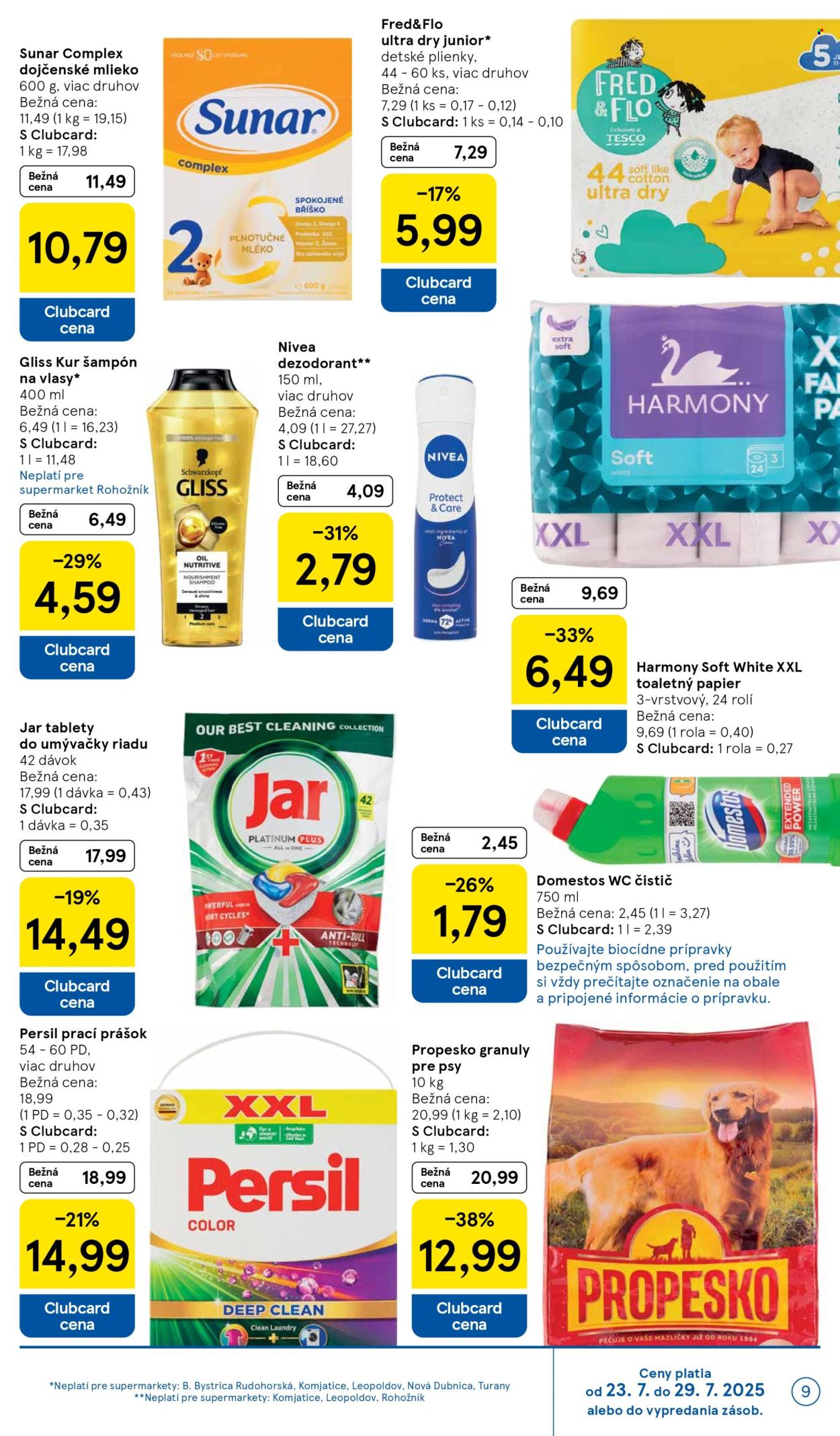 Leták TESCO supermarket - 23.7.2025 - 29.7.2025. Strana 9