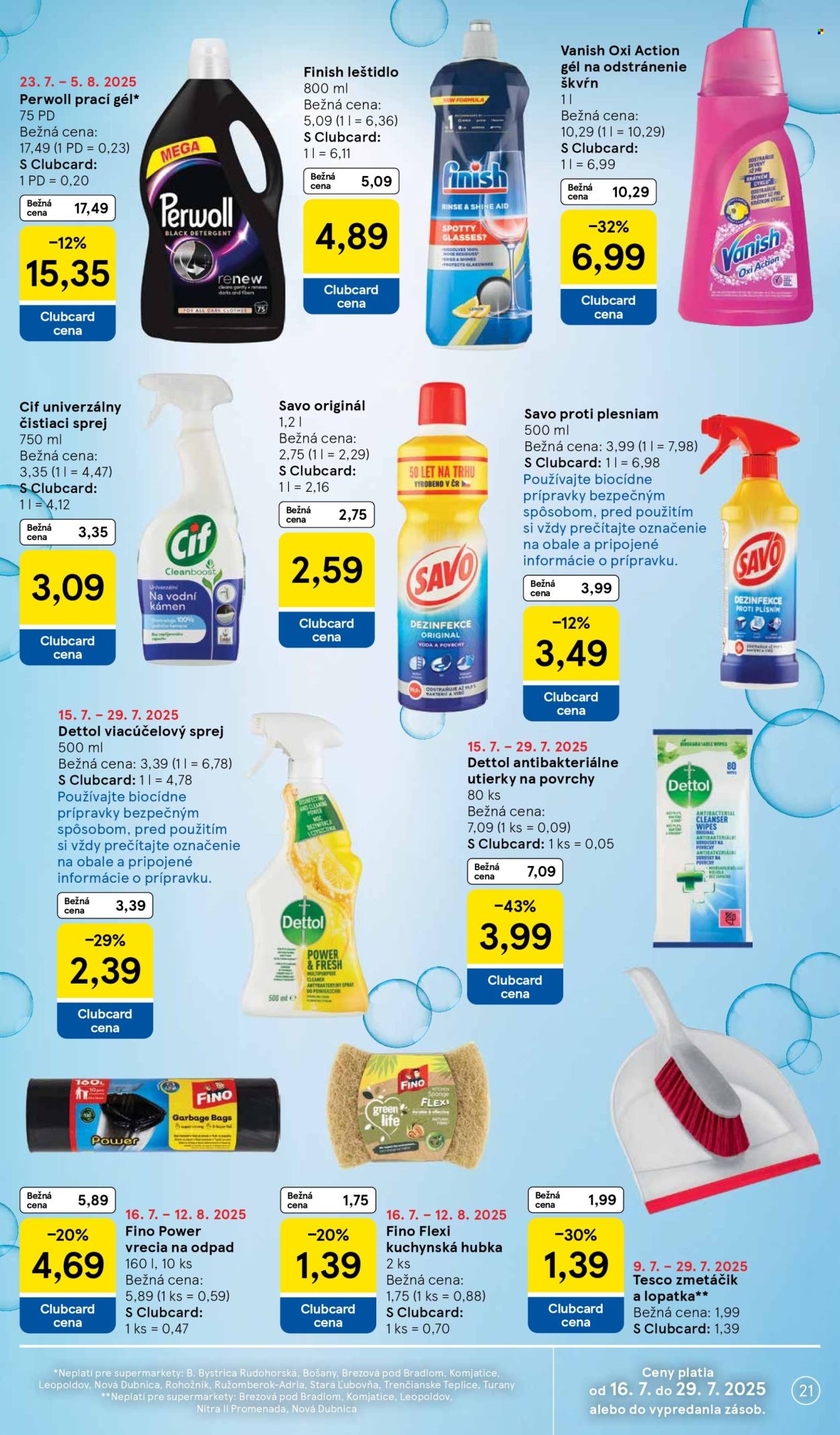 Leták TESCO supermarket - 23.7.2025 - 29.7.2025. Strana 21