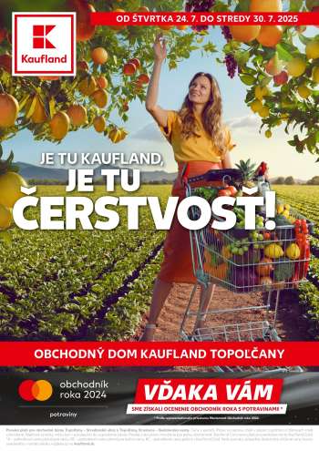 Leták Kaufland - 24.7.2025 - 30.7.2025.