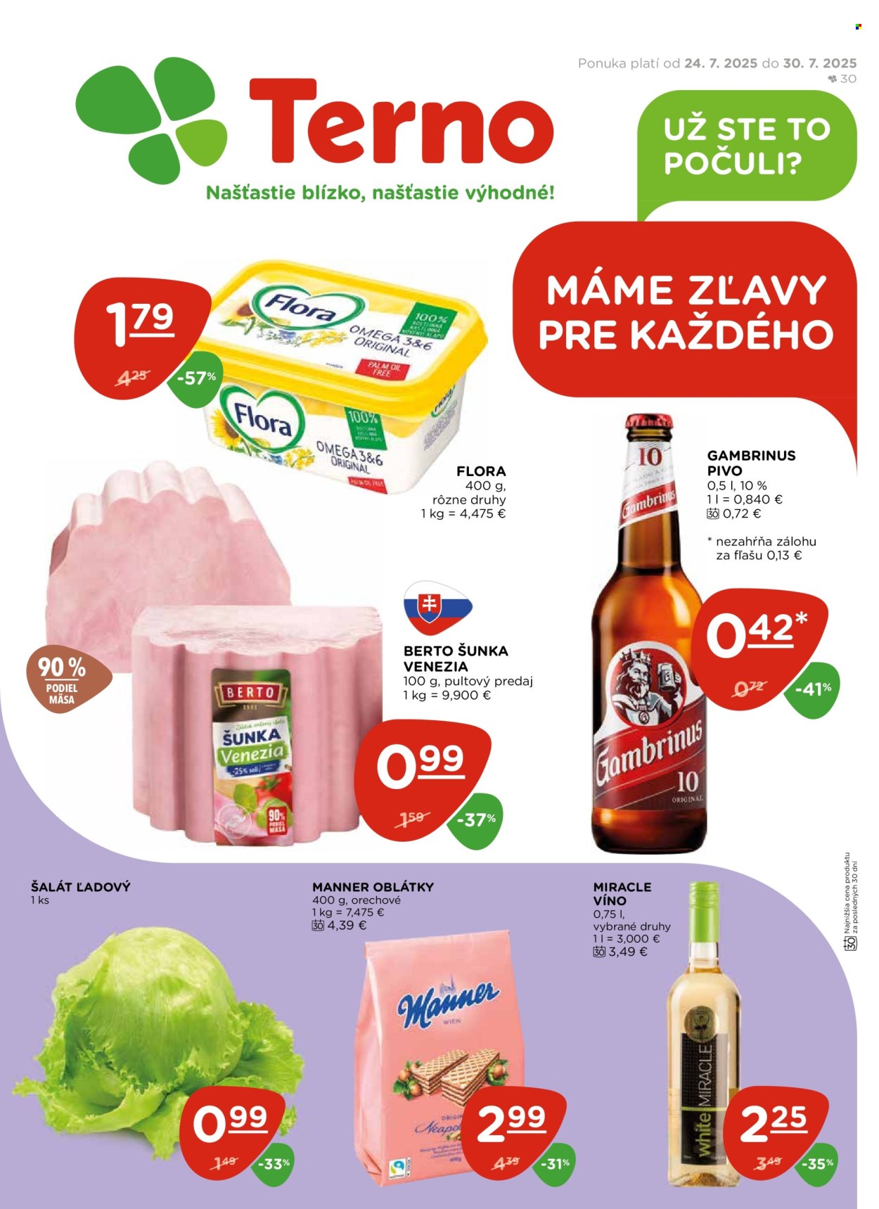 Leták Terno - 24.7.2025 - 30.7.2025. Strana 1