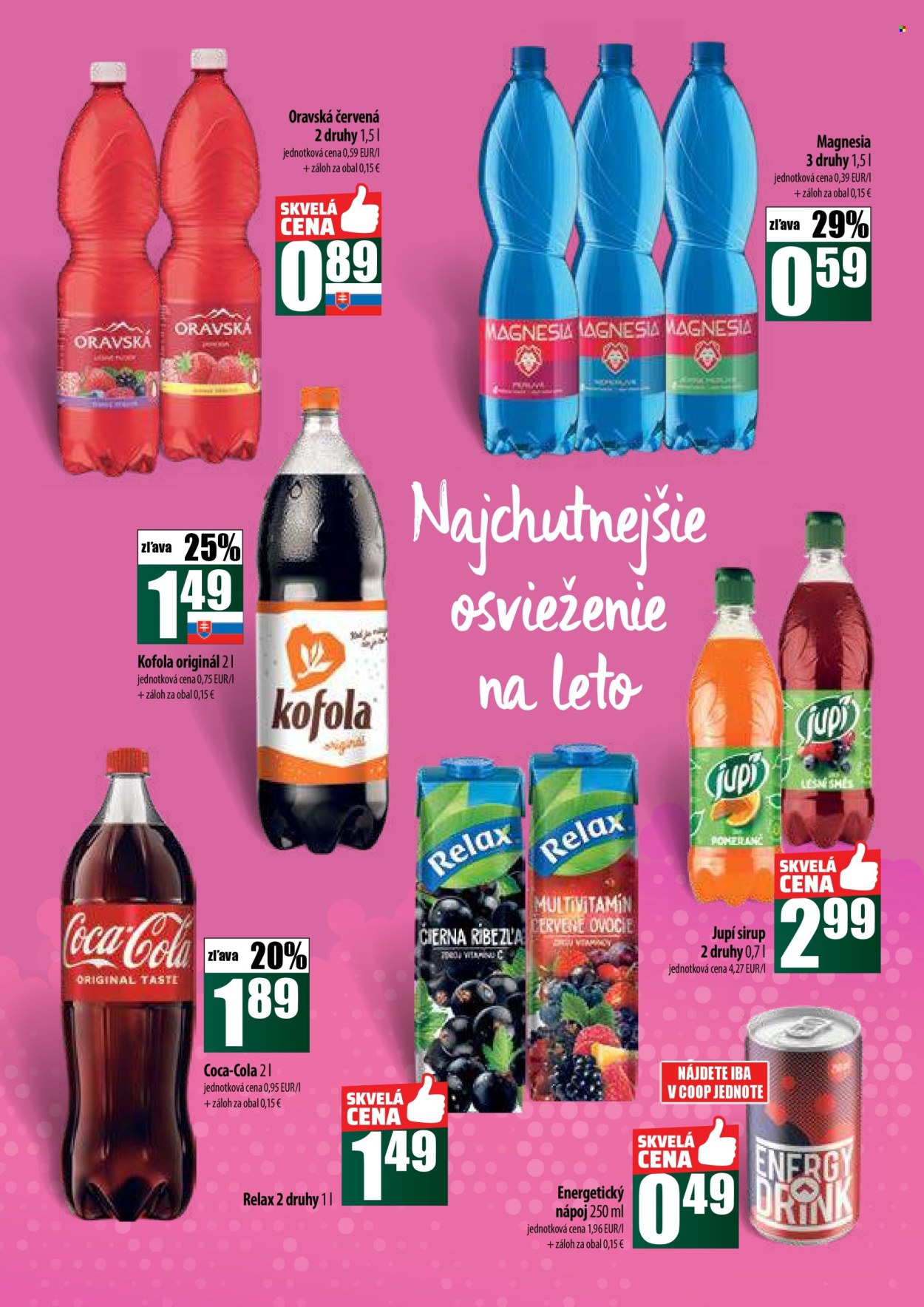 Leták COOP Jednota - 24.7.2025 - 30.7.2025. Strana 43