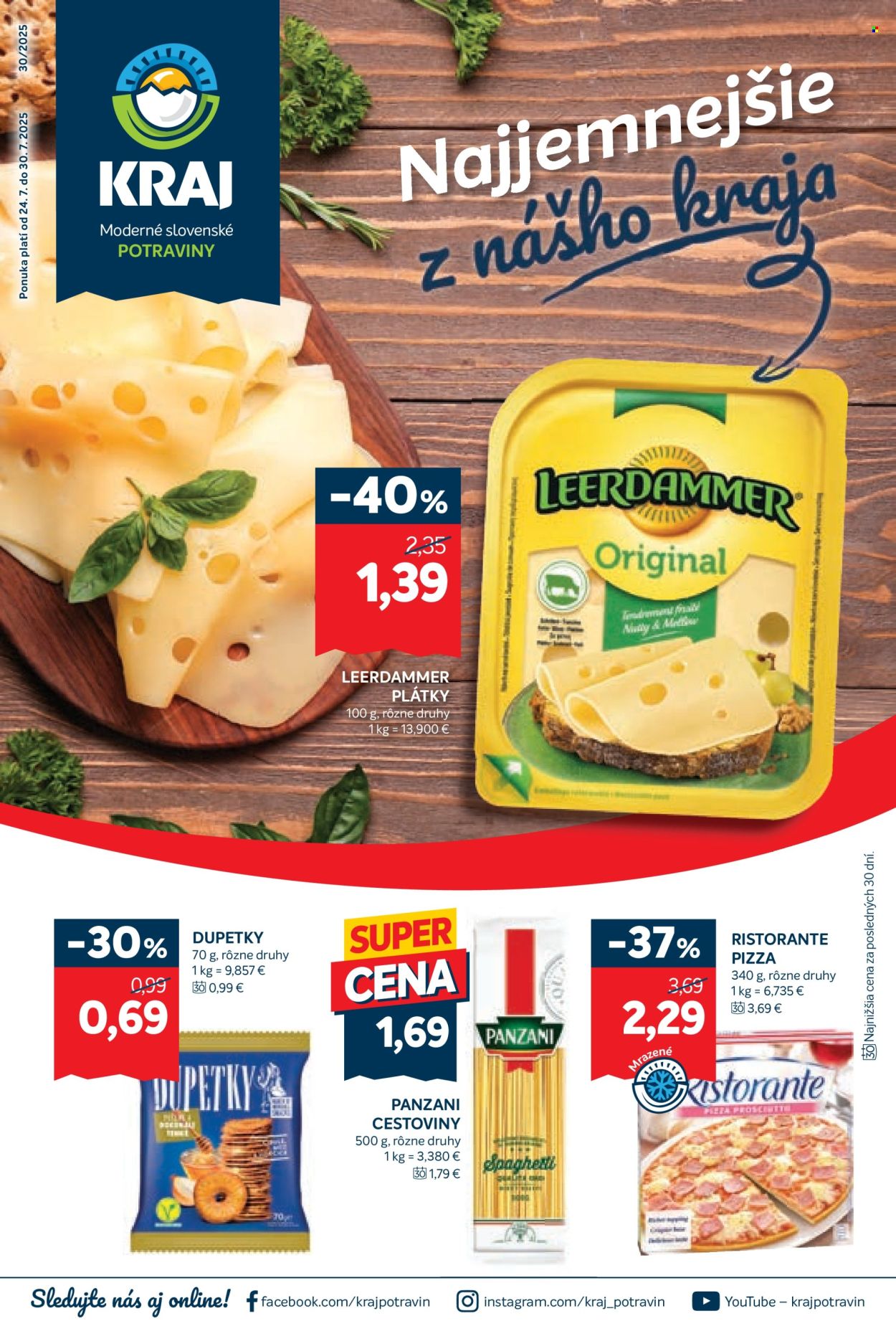 Leták Kraj - 24.7.2025 - 30.7.2025. Strana 1