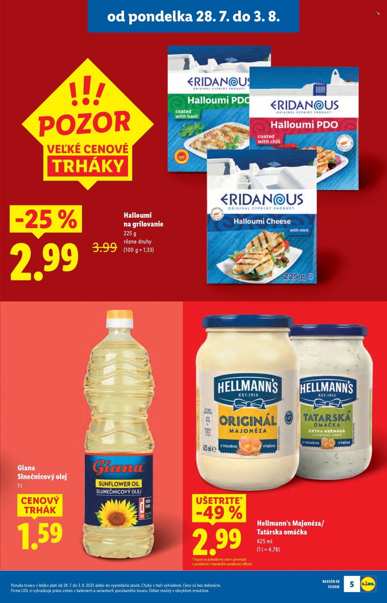 Leták Lidl - 28.7.2025 - 3.8.2025. Strana 5