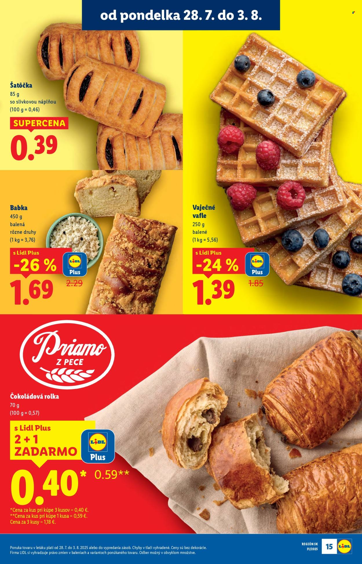Leták Lidl - 28.7.2025 - 3.8.2025. Strana 15