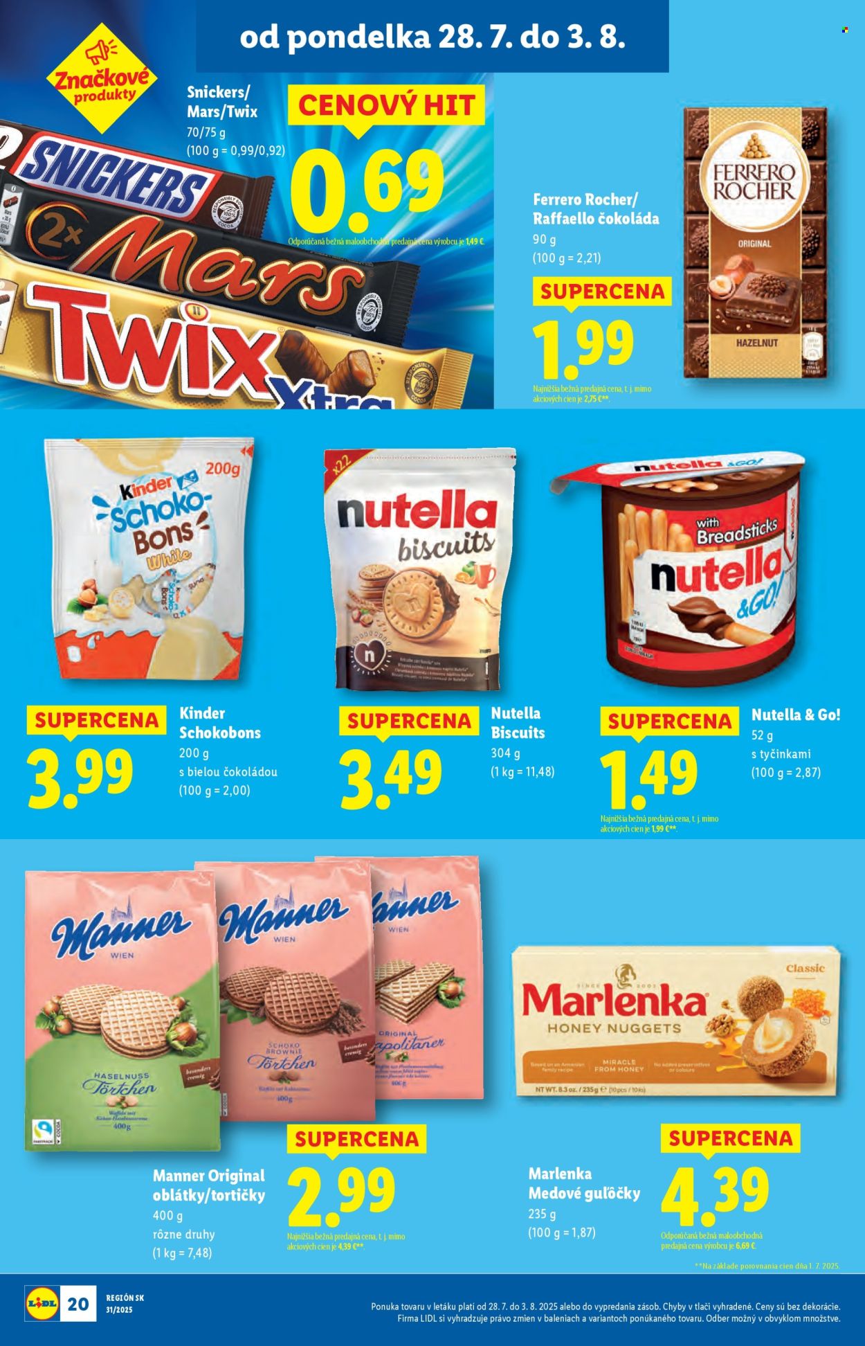 Leták Lidl - 28.7.2025 - 3.8.2025. Strana 20