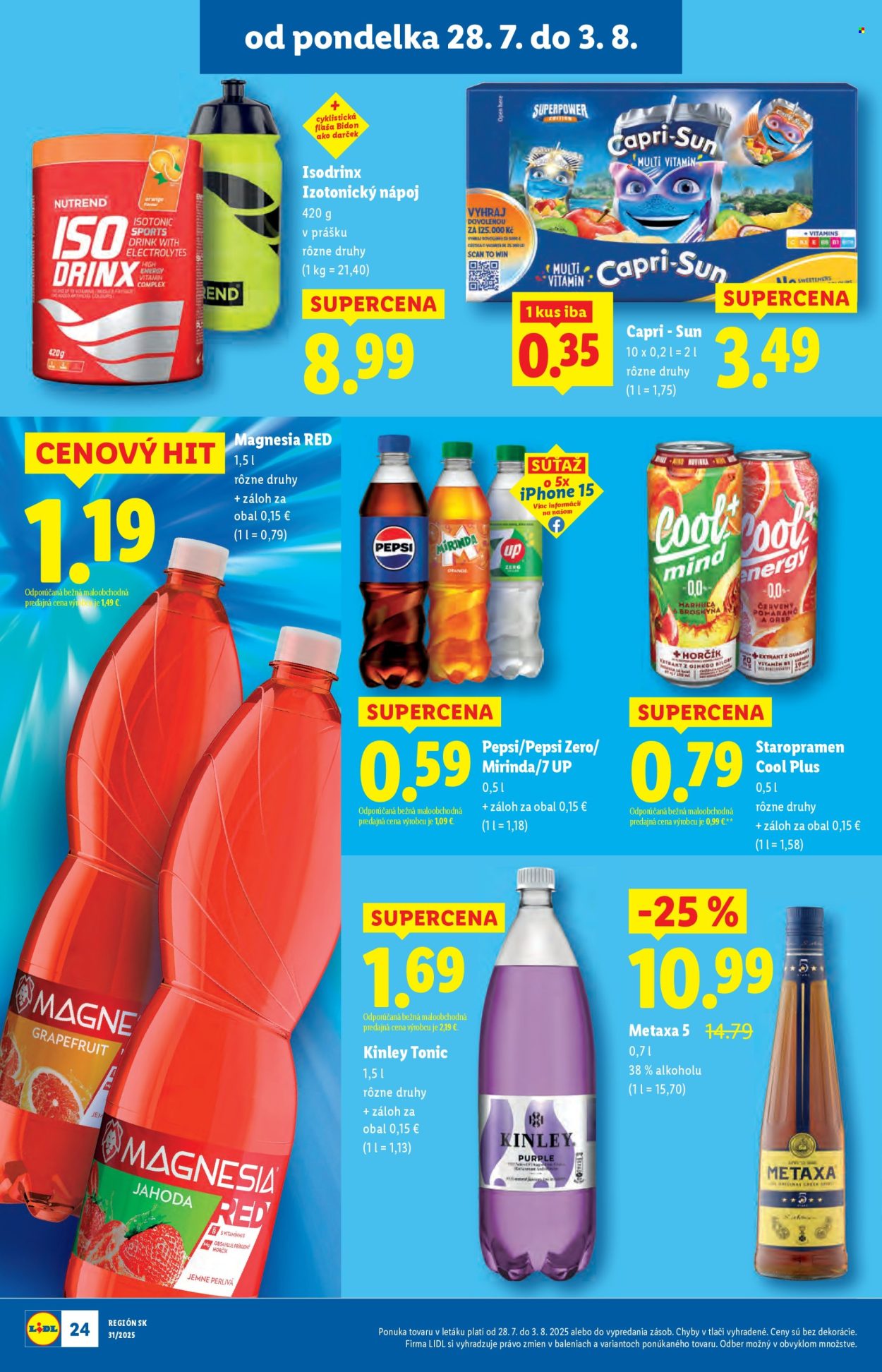 Leták Lidl - 28.7.2025 - 3.8.2025. Strana 24