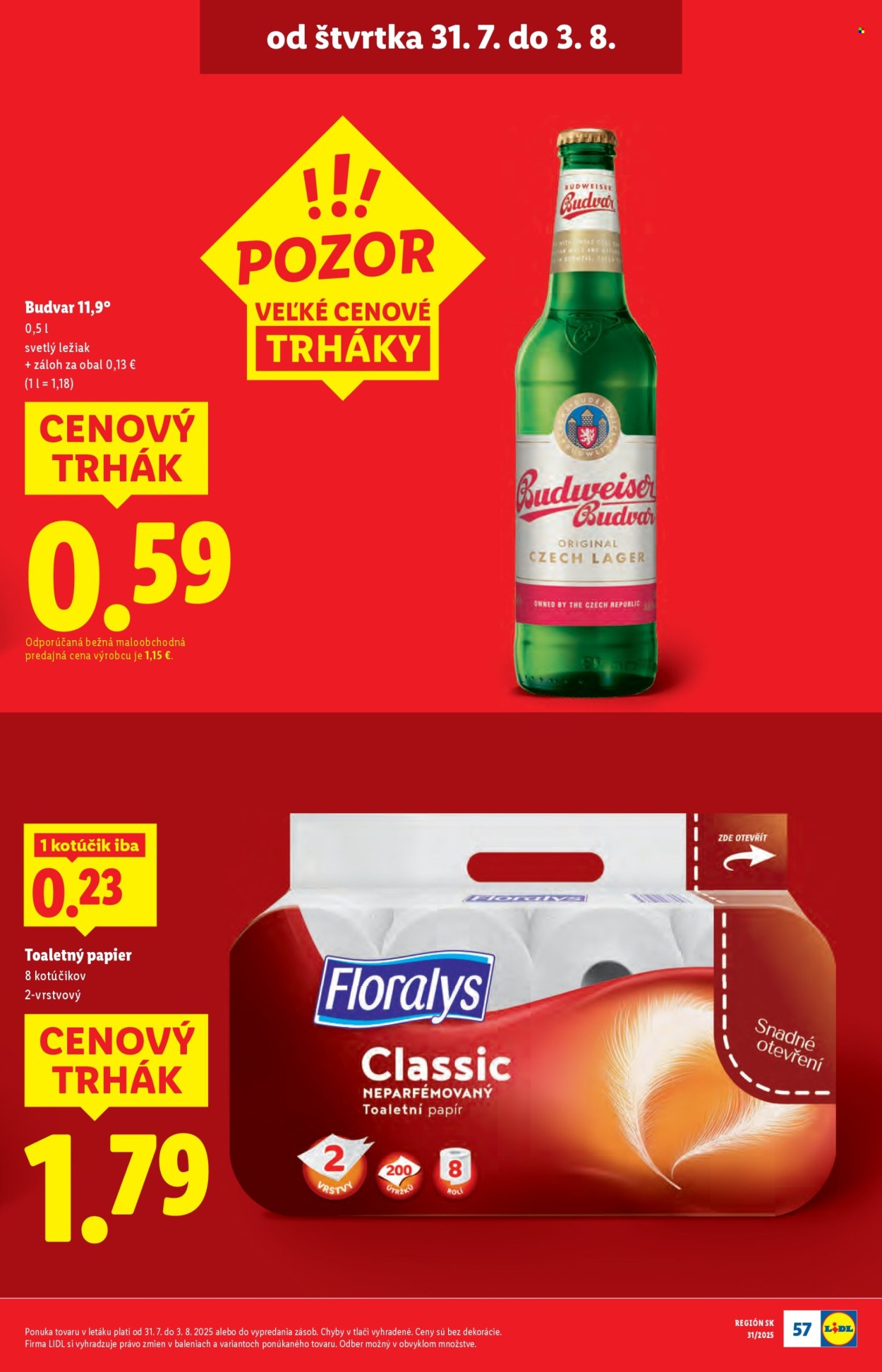 Leták Lidl - 28.7.2025 - 3.8.2025. Strana 55
