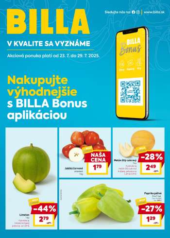 Leták Billa - 23.7.2025 - 29.7.2025.