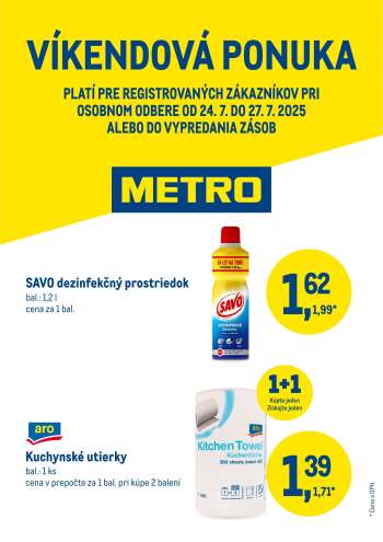 Leták Metro - 24.7.2025 - 27.7.2025.