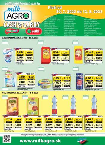 Leták Milk AGRO - 30.7.2025 - 12.8.2025.