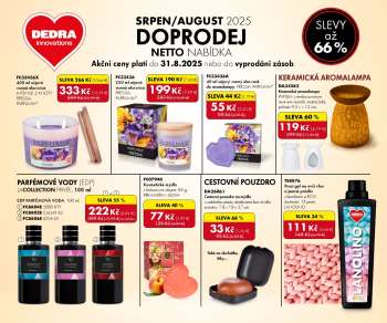 Leták Dedra - 27.7.2025 - 31.8.2025.