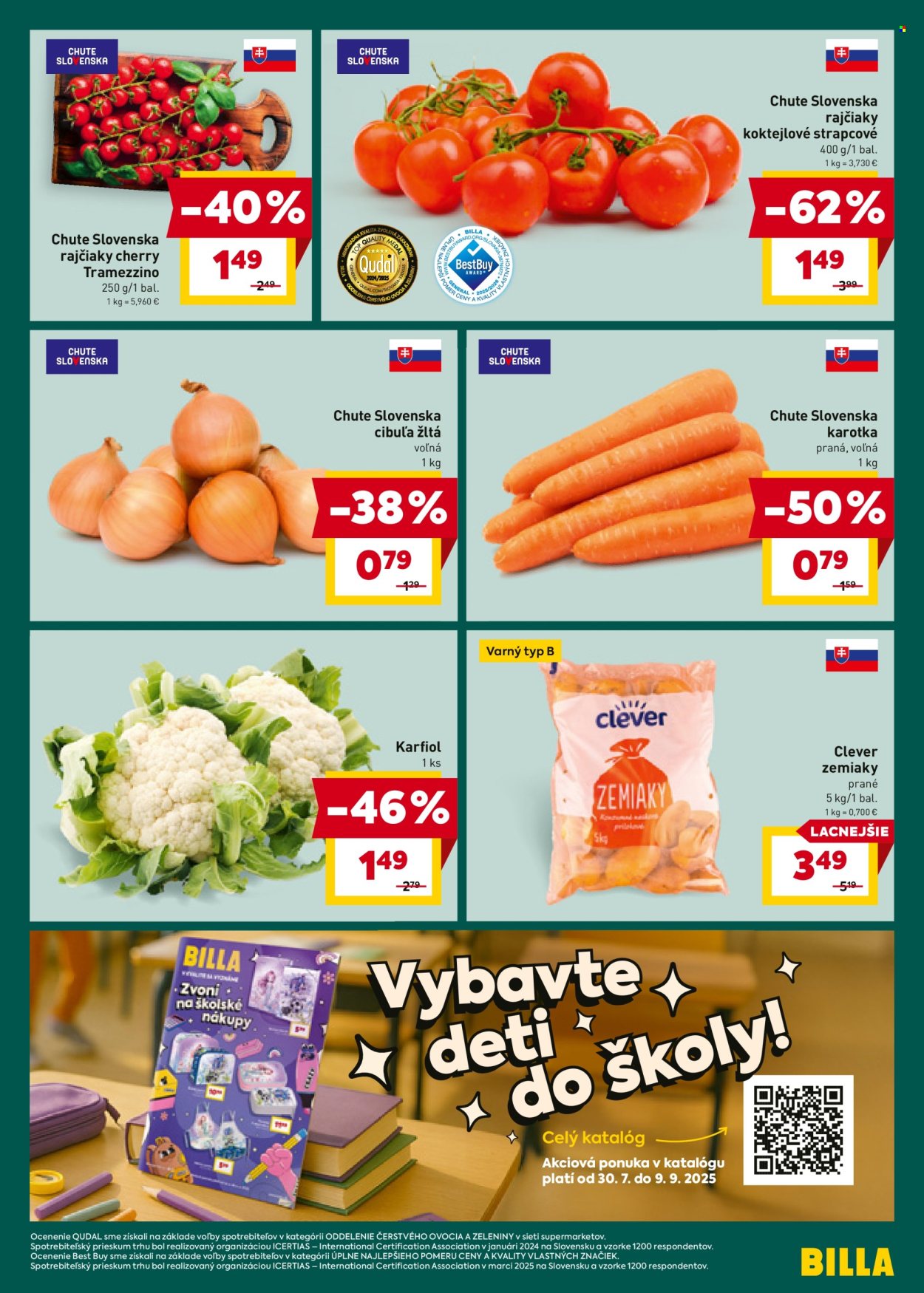 Leták Billa - 30.7.2025 - 5.8.2025. Strana 3