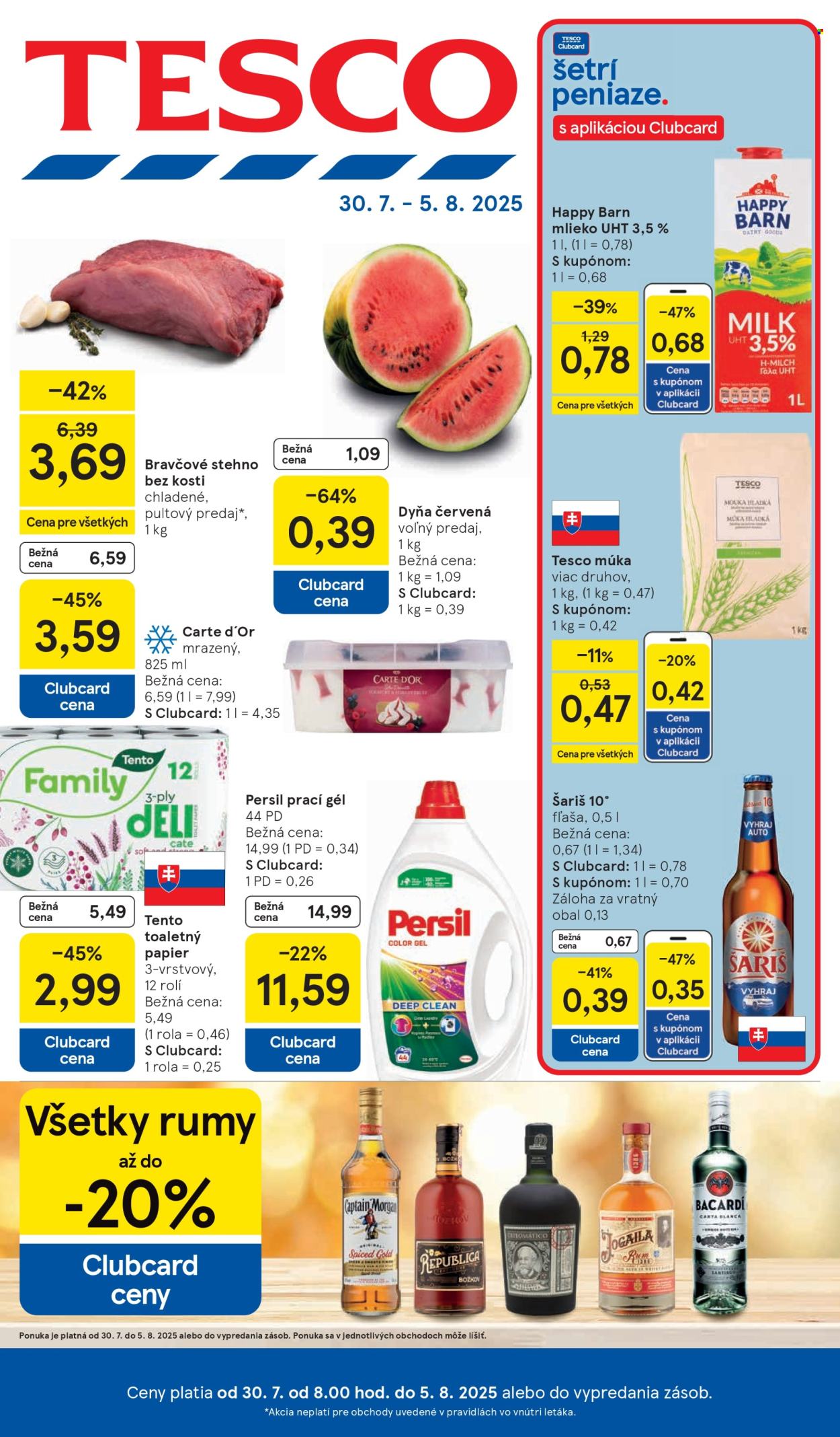 Leták TESCO - 30.7.2025 - 5.8.2025. Strana 1