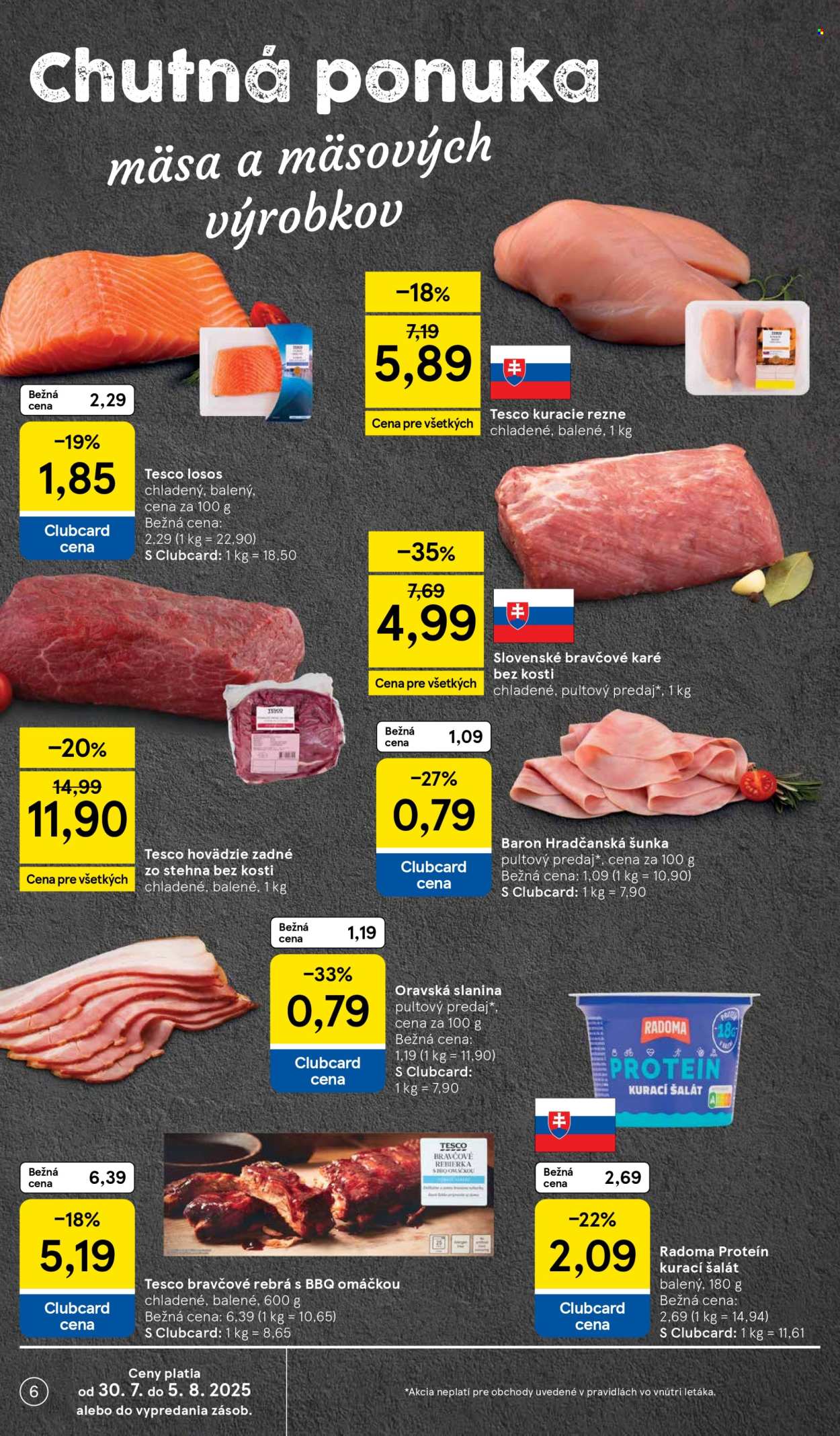 Leták TESCO - 30.7.2025 - 5.8.2025. Strana 6