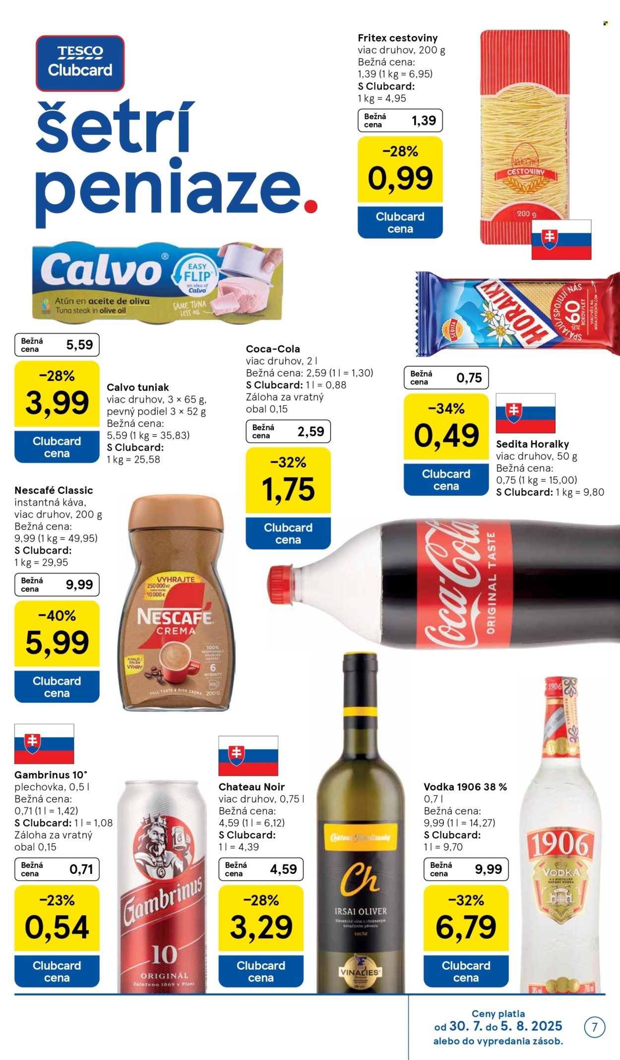 Leták TESCO - 30.7.2025 - 5.8.2025. Strana 7
