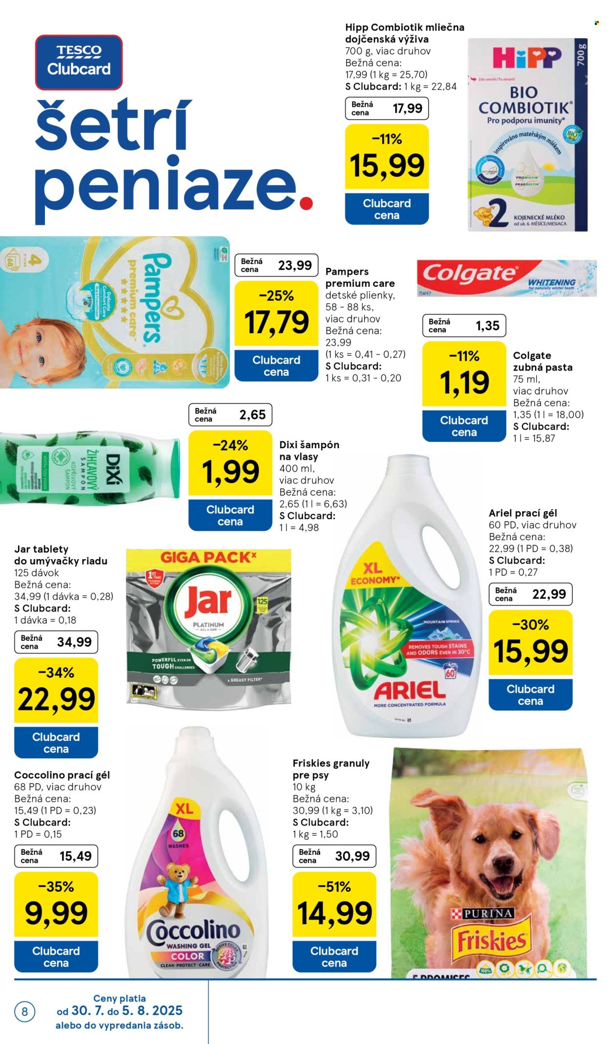 Leták TESCO - 30.7.2025 - 5.8.2025. Strana 8