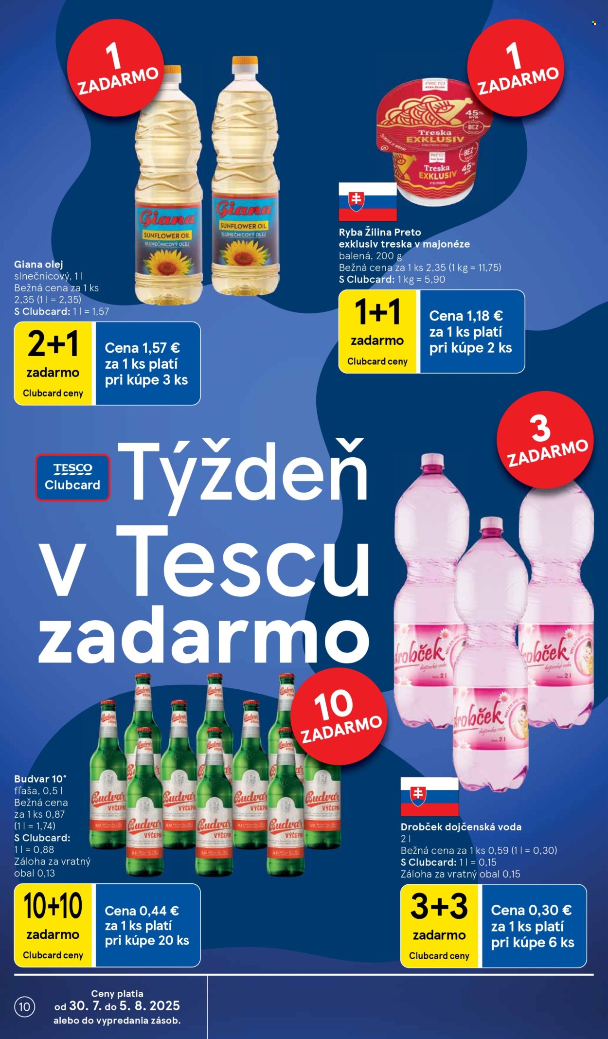 Leták TESCO - 30.7.2025 - 5.8.2025. Strana 10
