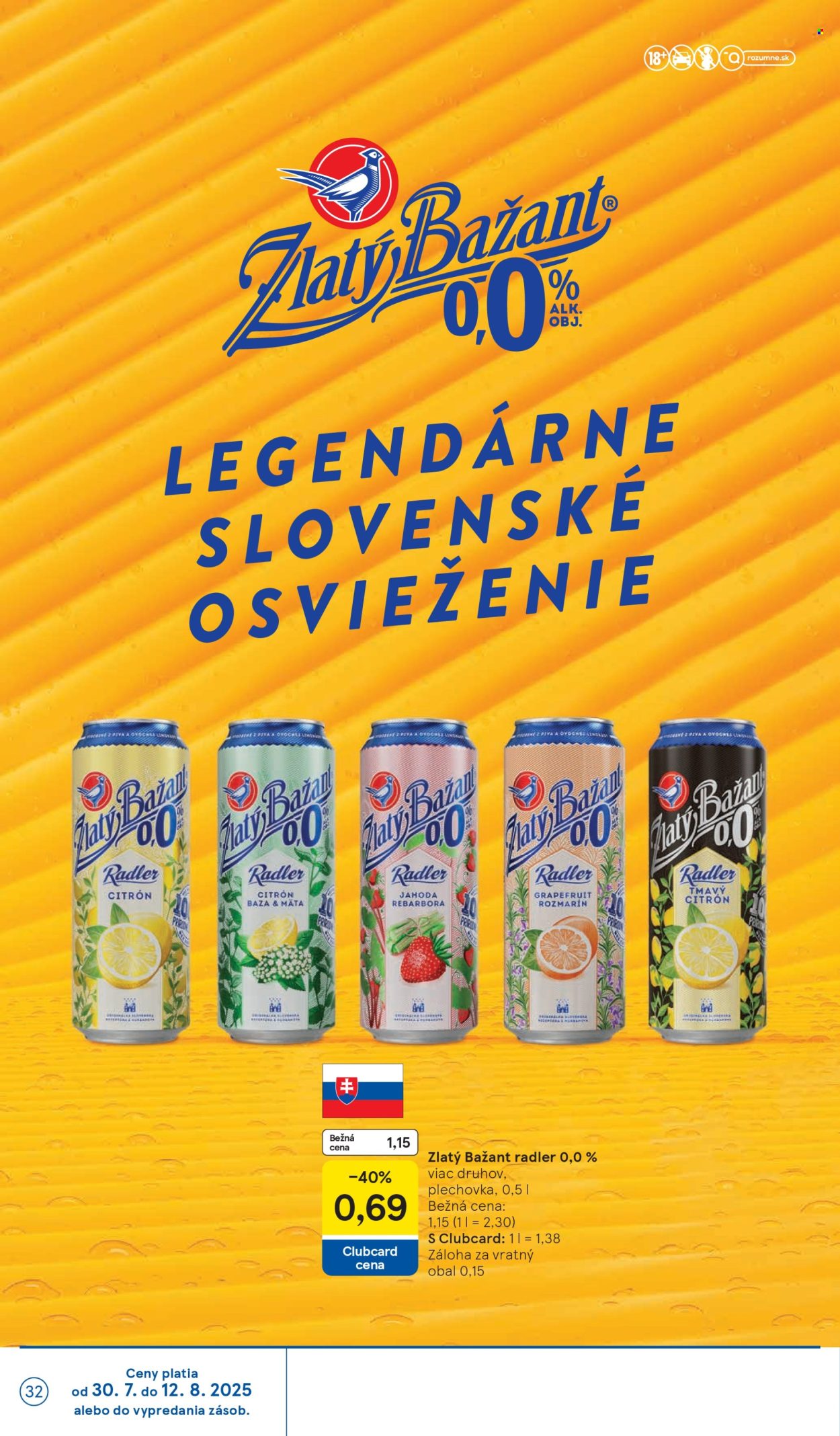 Leták TESCO - 30.7.2025 - 5.8.2025. Strana 32