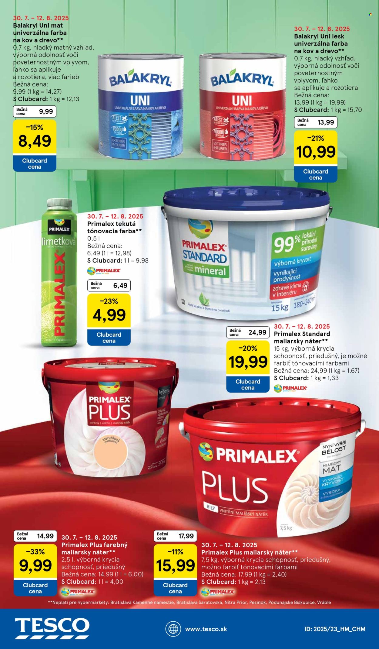 Leták TESCO - 30.7.2025 - 5.8.2025. Strana 33