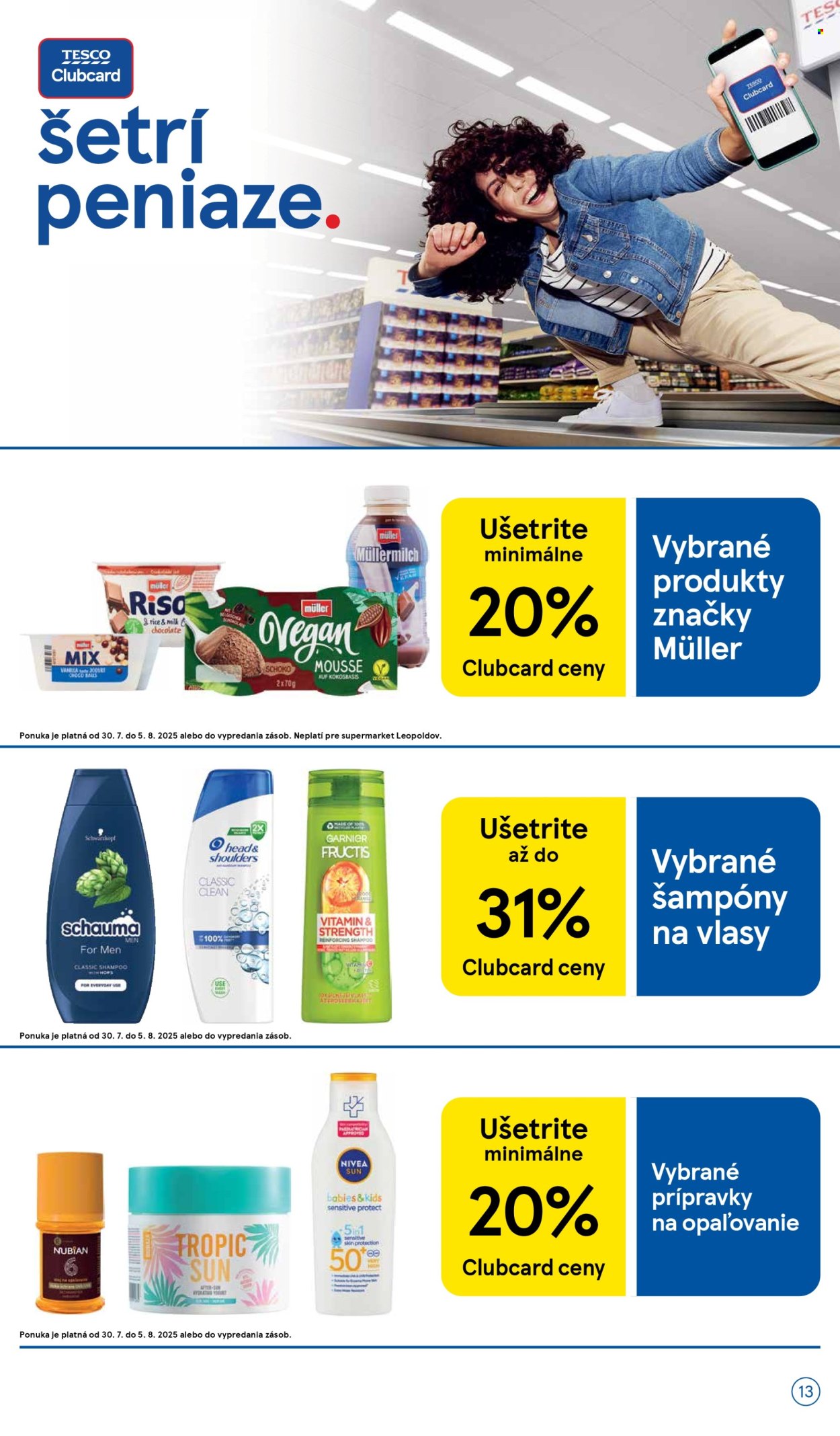 Leták TESCO supermarket - 30.7.2025 - 5.8.2025. Strana 13