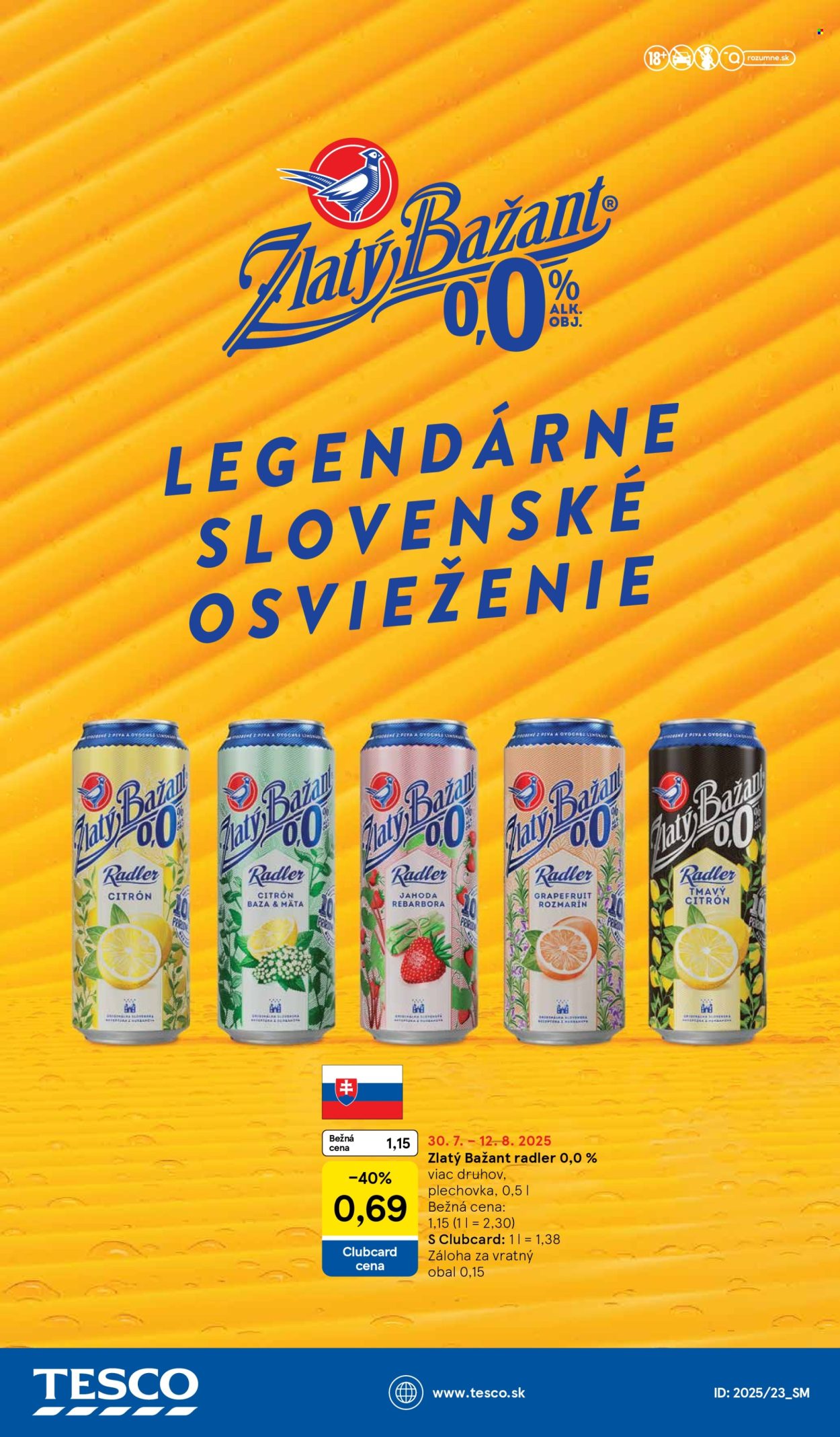 Leták TESCO supermarket - 30.7.2025 - 5.8.2025. Strana 23