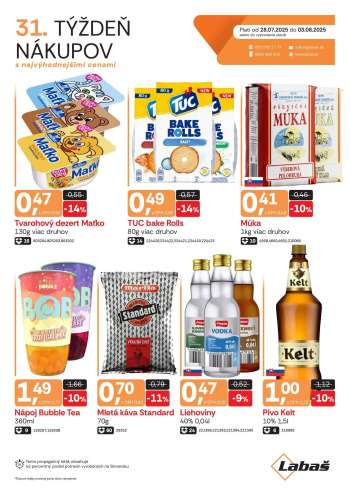 Leták Labaš - 28.7.2025 - 3.8.2025.