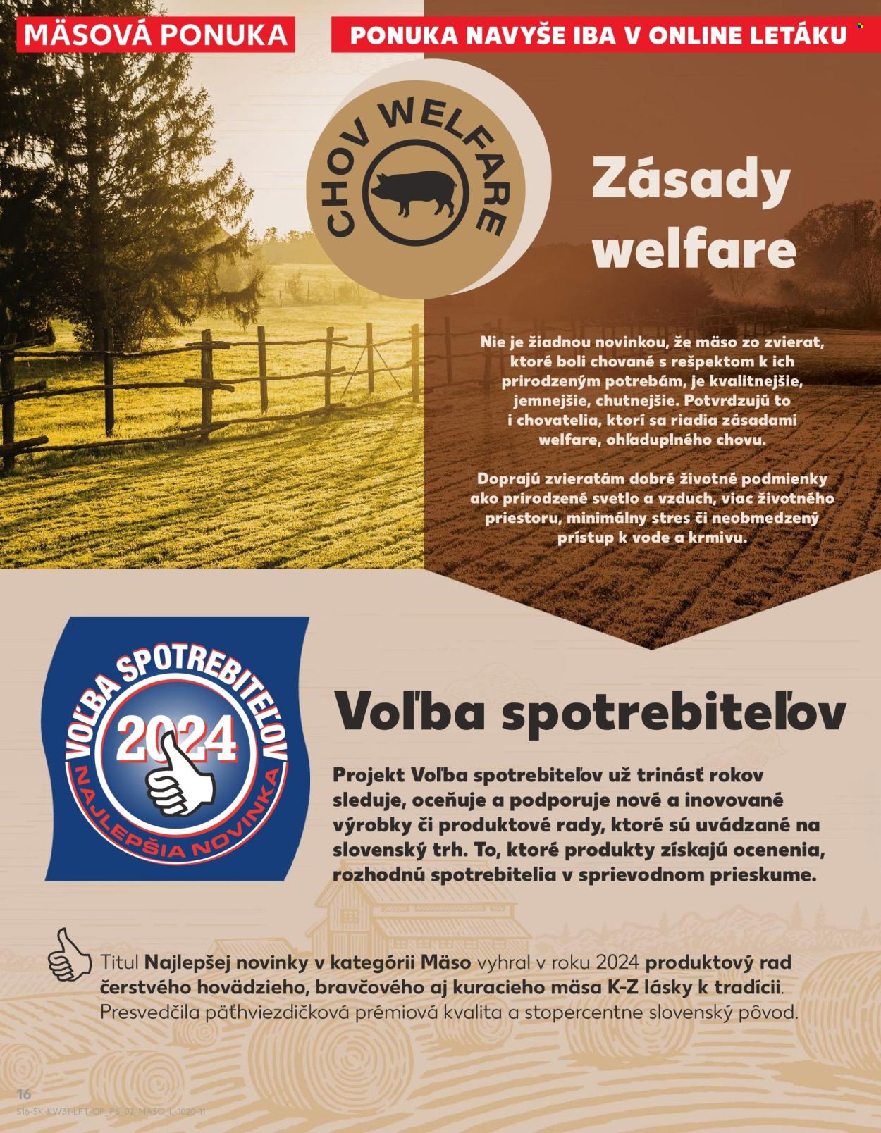Leták Kaufland - 31.7.2025 - 6.8.2025. Strana 16