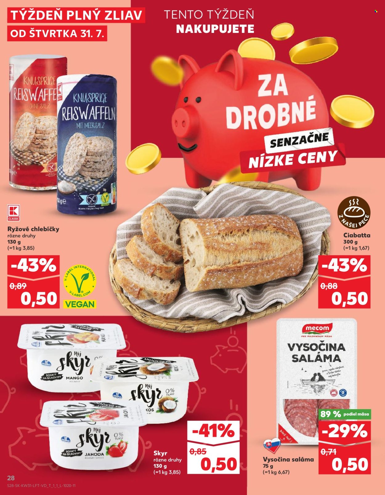 Leták Kaufland - 31.7.2025 - 6.8.2025. Strana 28
