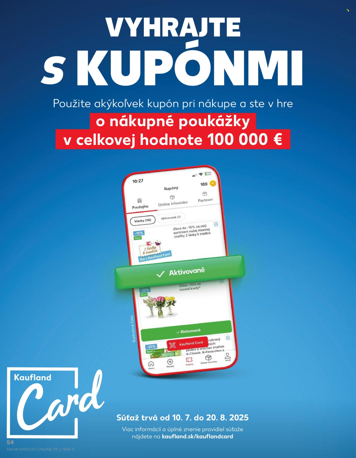 Leták Kaufland - 31.7.2025 - 6.8.2025. Strana 54