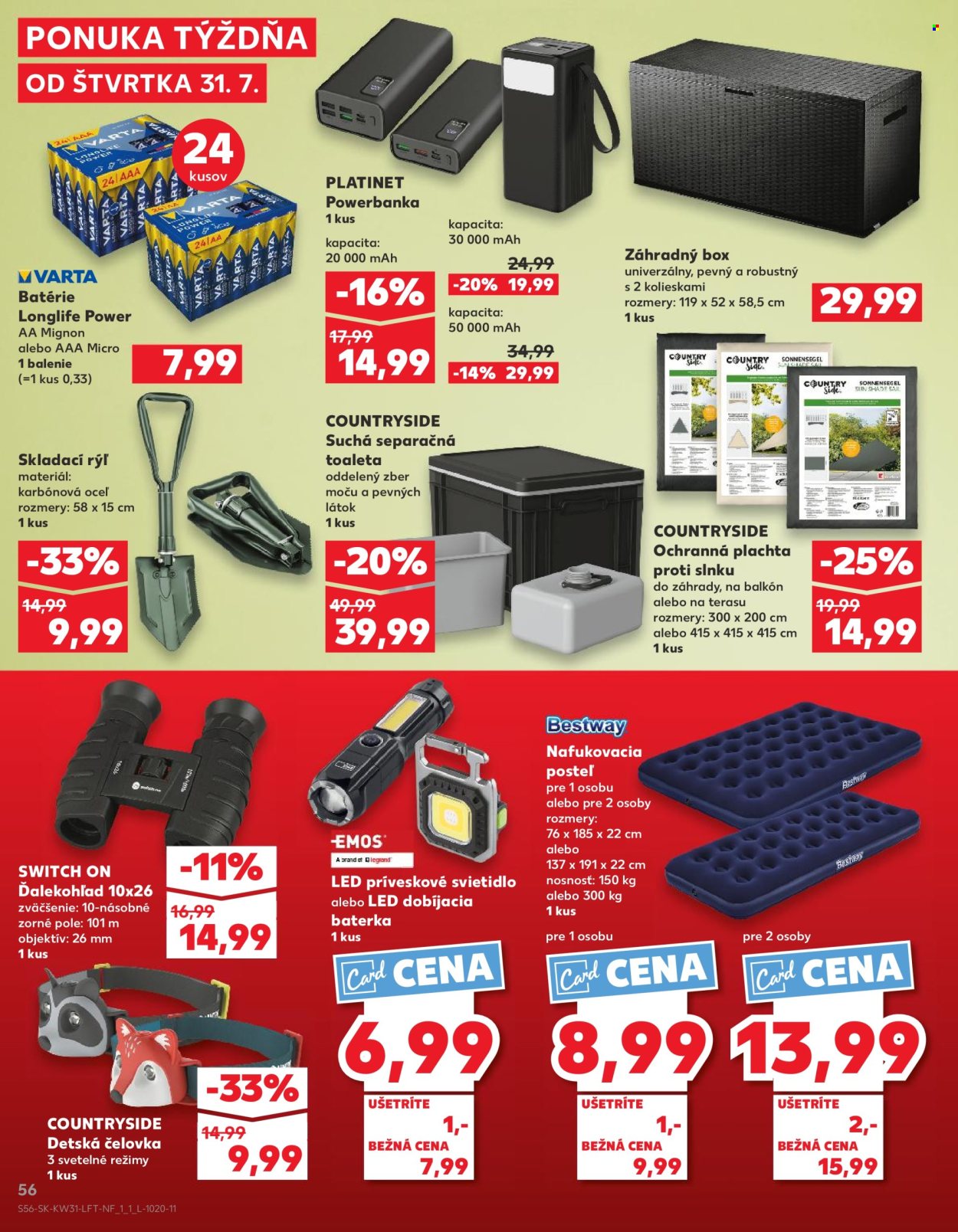 Leták Kaufland - 31.7.2025 - 6.8.2025. Strana 56