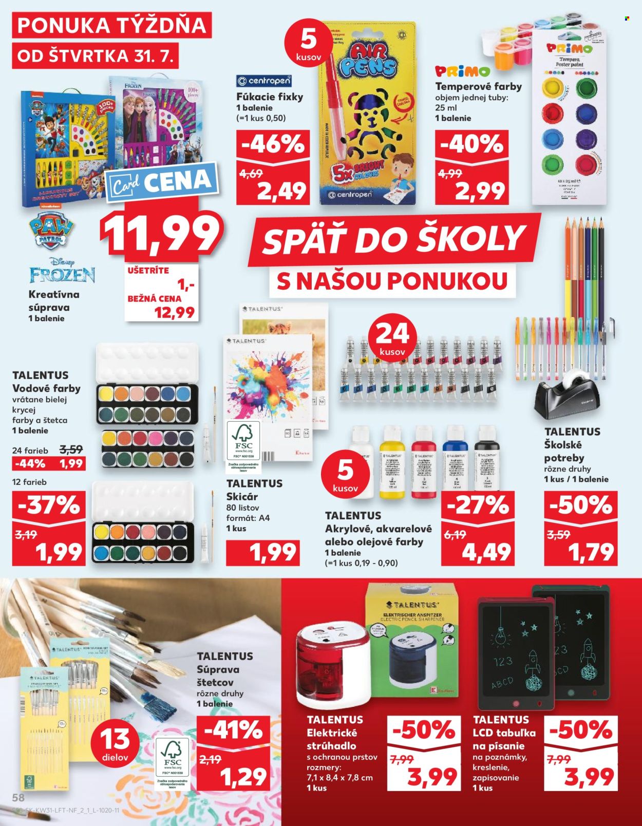 Leták Kaufland - 31.7.2025 - 6.8.2025. Strana 58