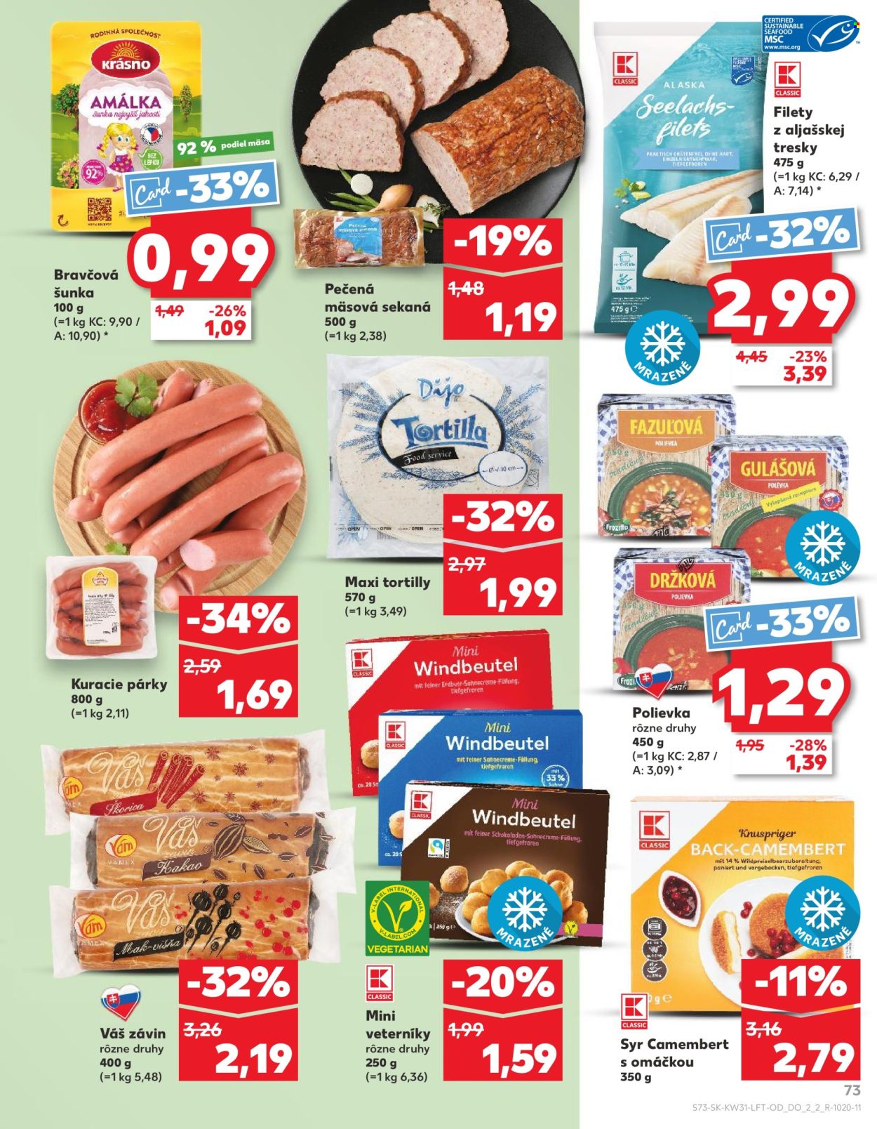 Leták Kaufland - 31.7.2025 - 6.8.2025. Strana 73