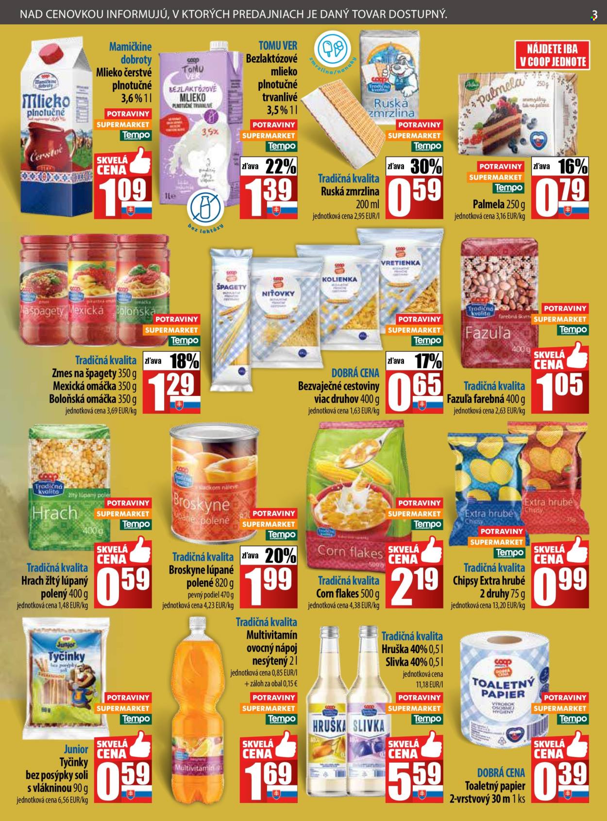 Leták COOP Jednota - 31.7.2025 - 6.8.2025. Strana 3