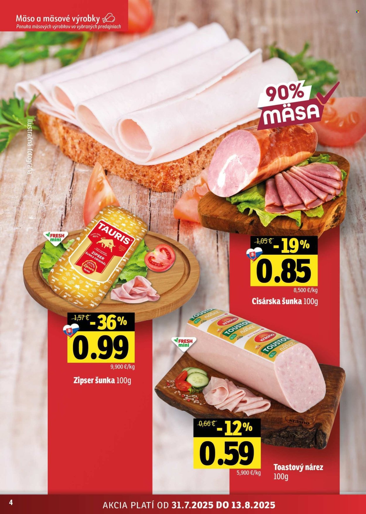 Leták FRESH - 31.7.2025 - 13.8.2025. Strana 4