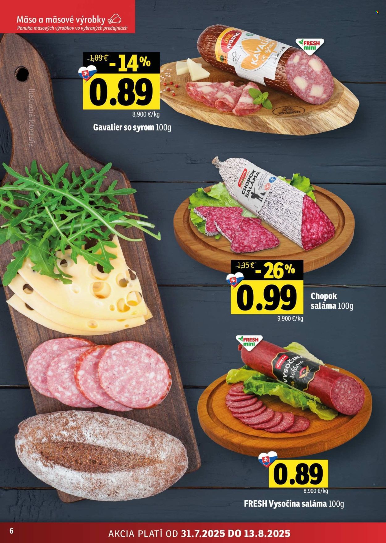 Leták FRESH - 31.7.2025 - 13.8.2025. Strana 6