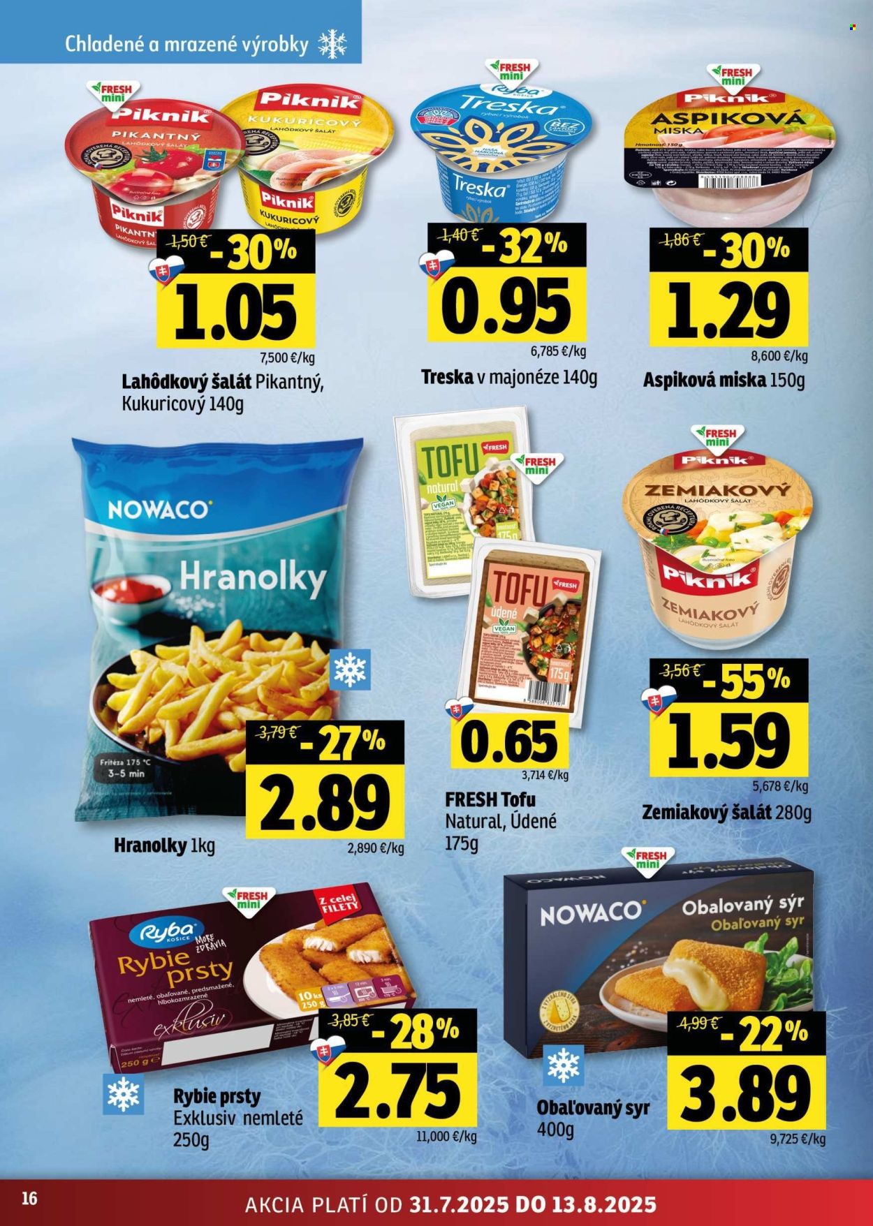 Leták FRESH - 31.7.2025 - 13.8.2025. Strana 16