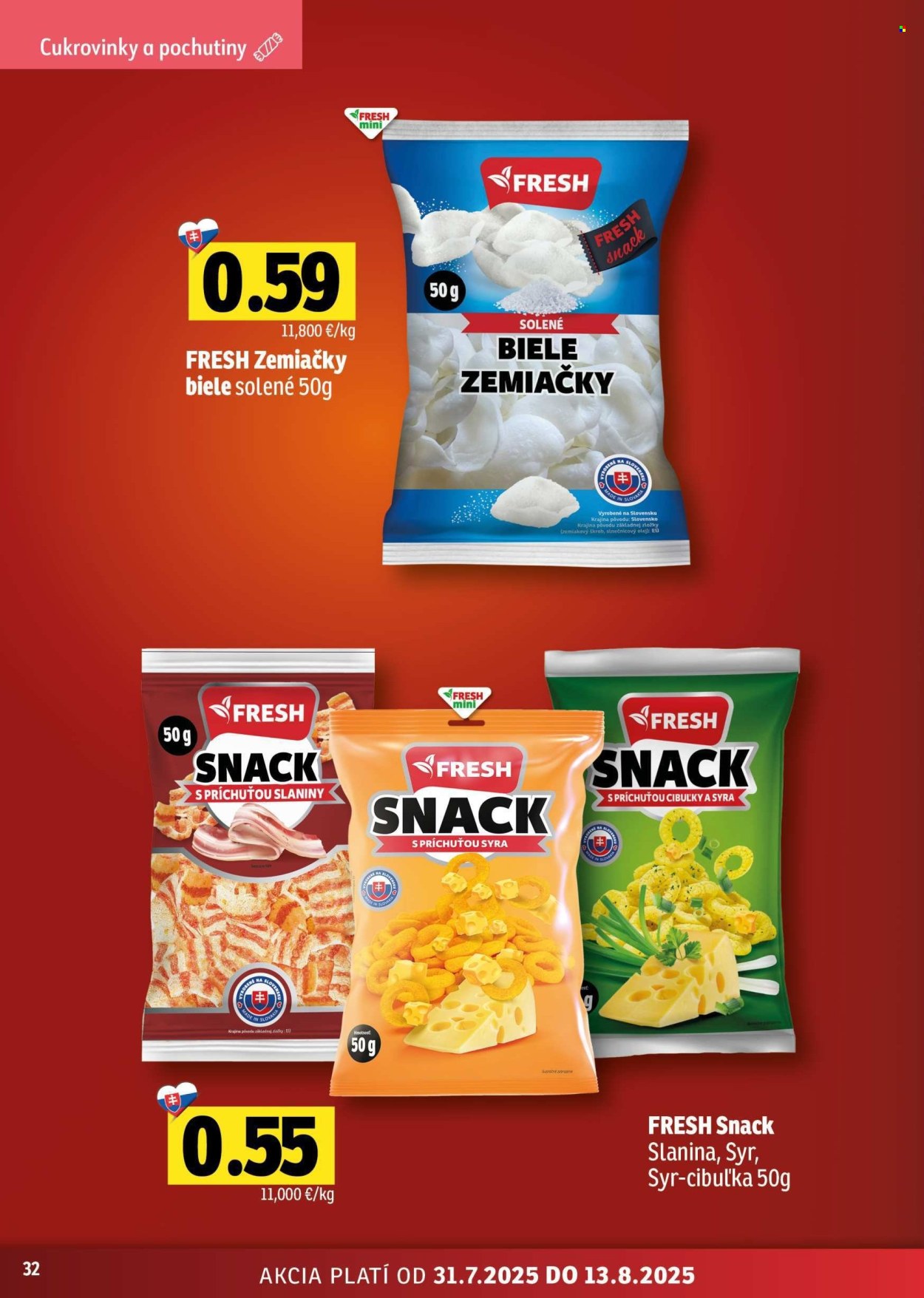 Leták FRESH - 31.7.2025 - 13.8.2025. Strana 32