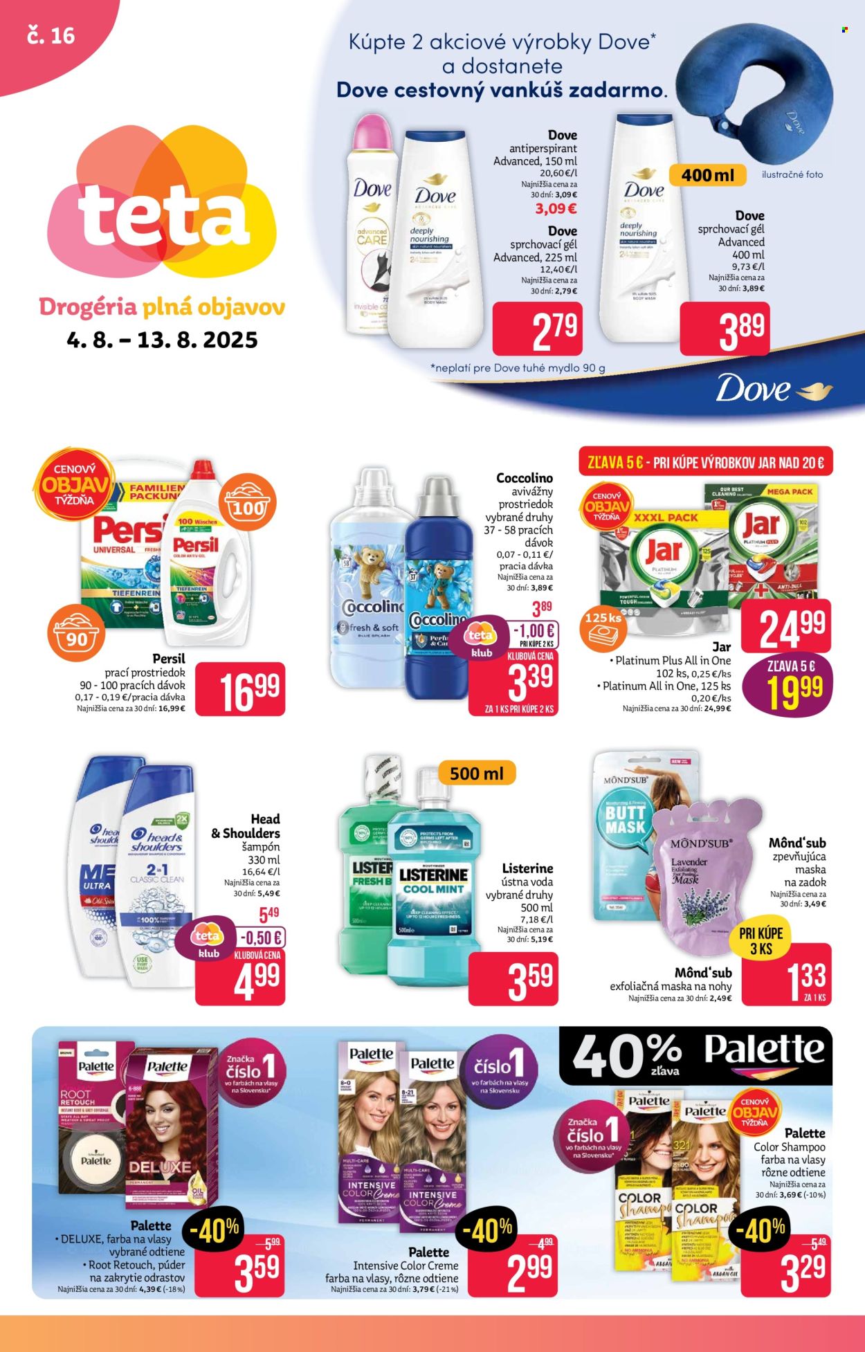 Leták Teta drogerie - 4.8.2025 - 13.8.2025. Strana 1