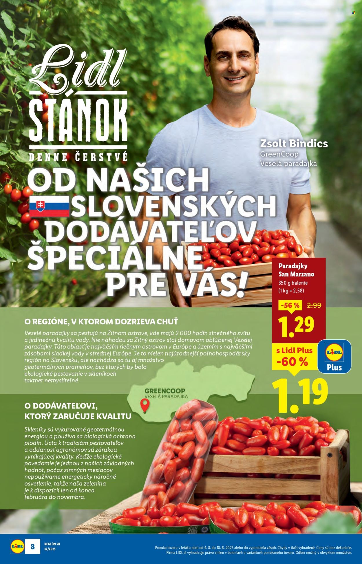 Leták Lidl - 4.8.2025 - 10.8.2025. Strana 8