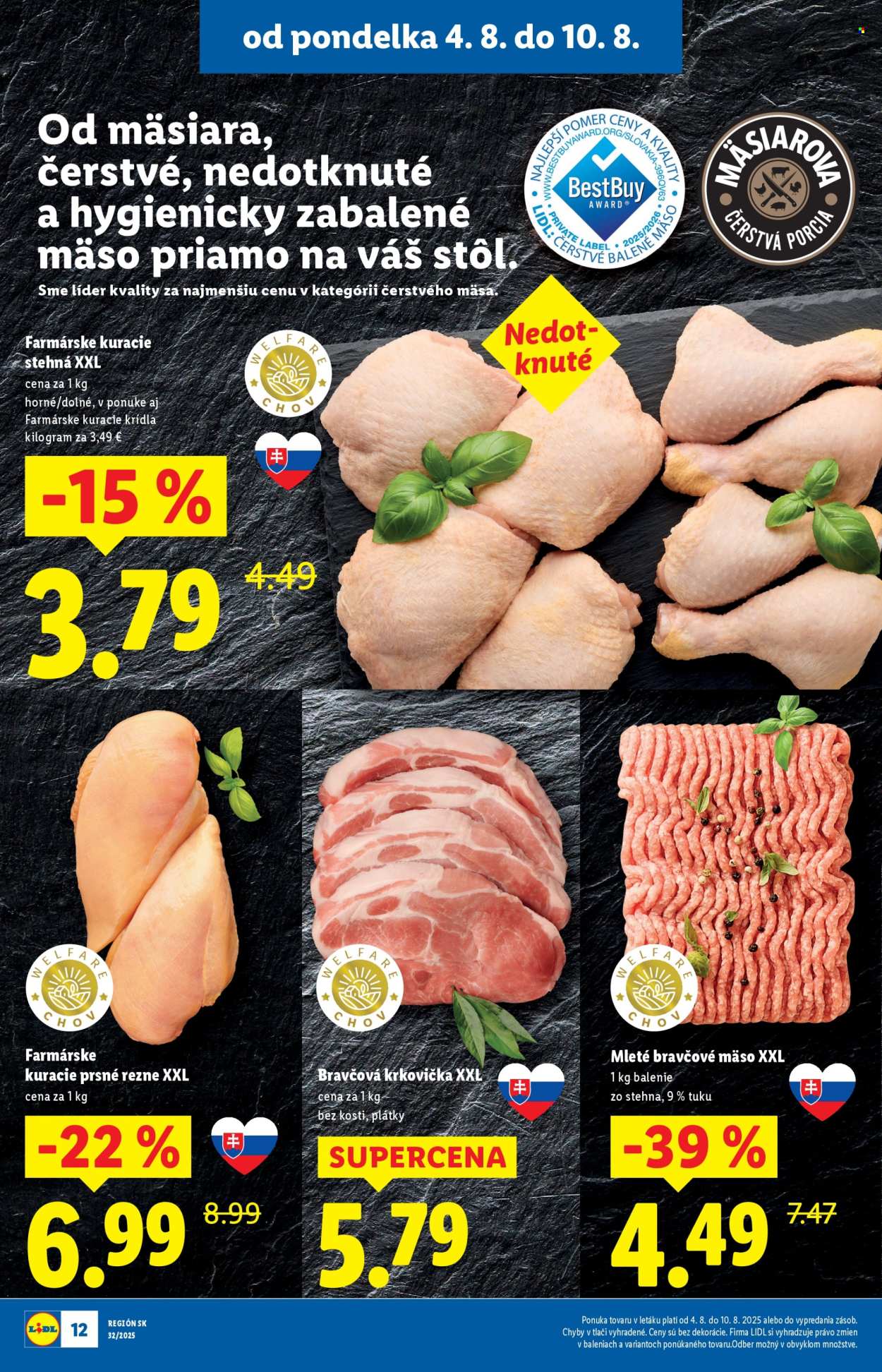 Leták Lidl - 4.8.2025 - 10.8.2025. Strana 12