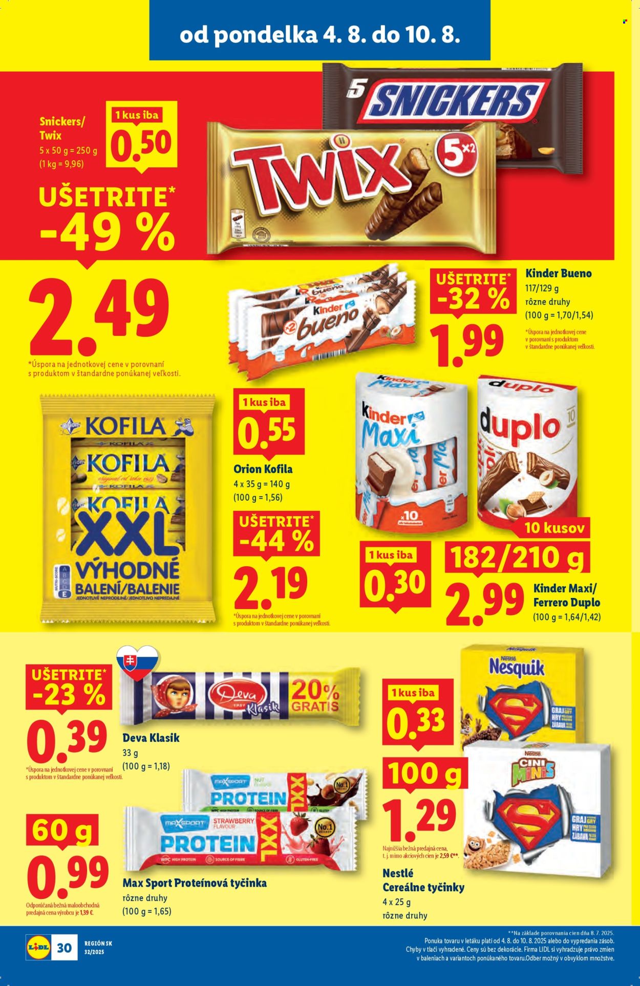 Leták Lidl - 4.8.2025 - 10.8.2025. Strana 36