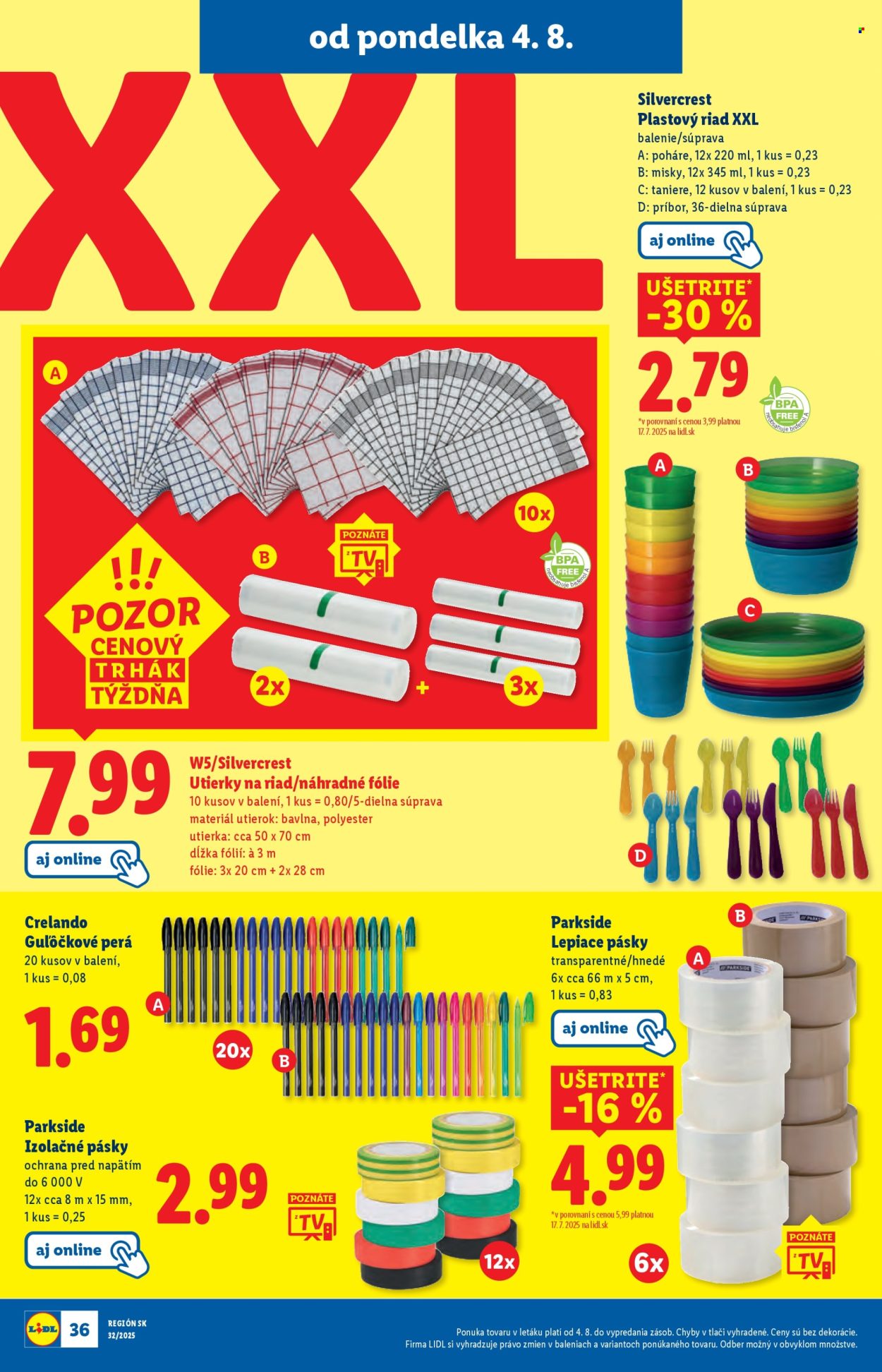 Leták Lidl - 4.8.2025 - 10.8.2025. Strana 44