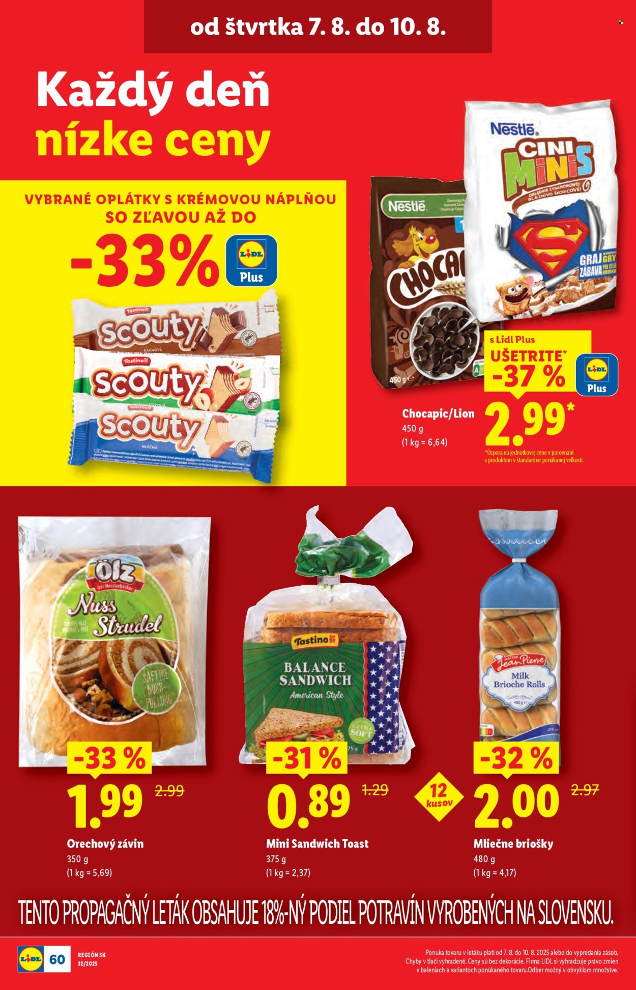 Leták Lidl - 4.8.2025 - 10.8.2025. Strana 66