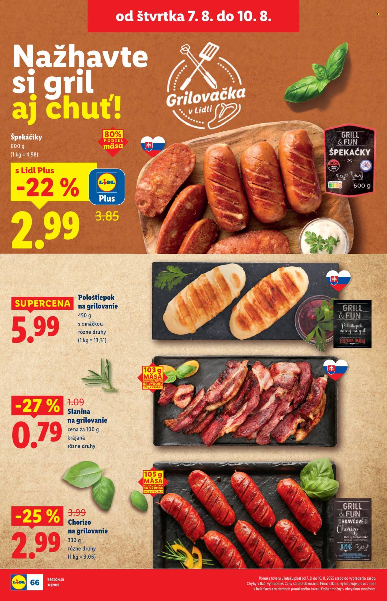 Leták Lidl - 4.8.2025 - 10.8.2025. Strana 72