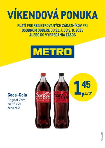 Leták Metro - 31.7.2025 - 3.8.2025.