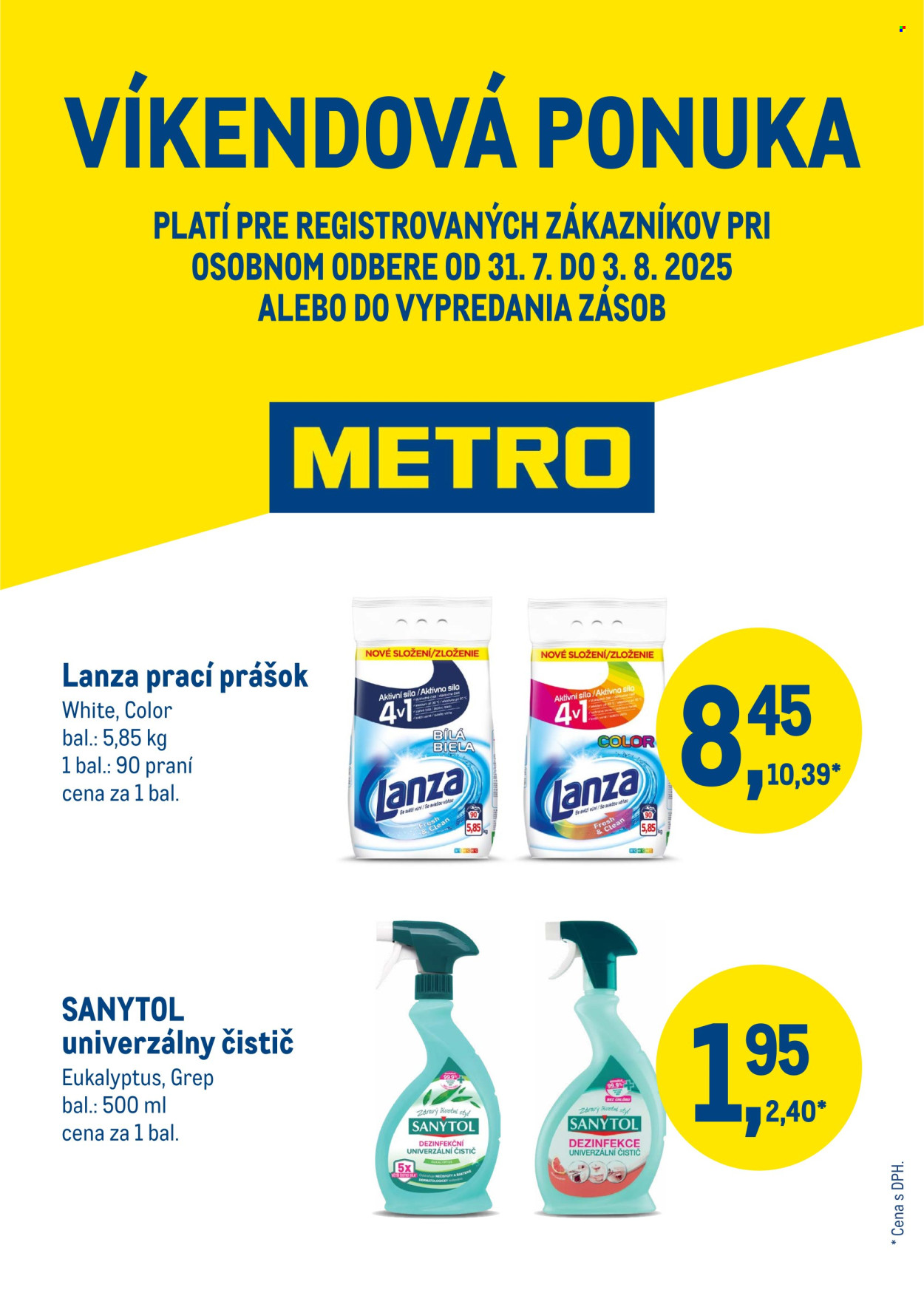 Leták Metro - 31.7.2025 - 3.8.2025. Strana 1