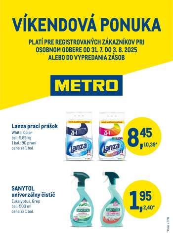 Leták Metro - 31.7.2025 - 3.8.2025.