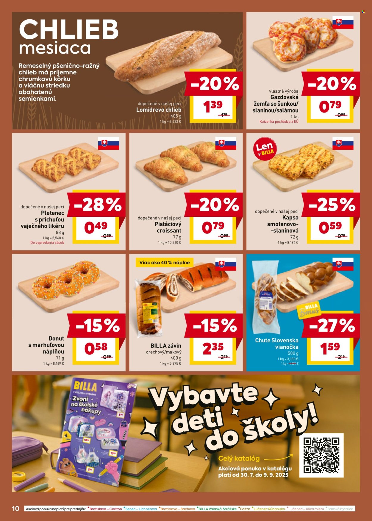 Leták Billa - 6.8.2025 - 12.8.2025. Strana 10
