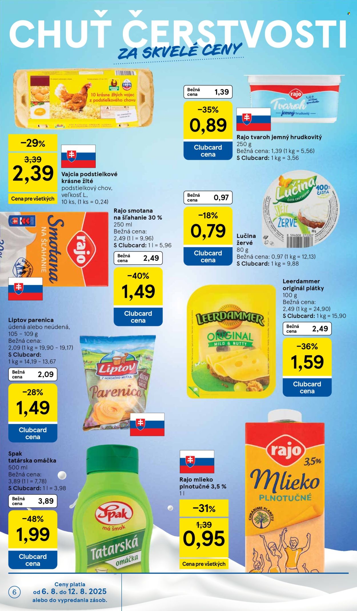 Leták TESCO - 6.8.2025 - 12.8.2025. Strana 6